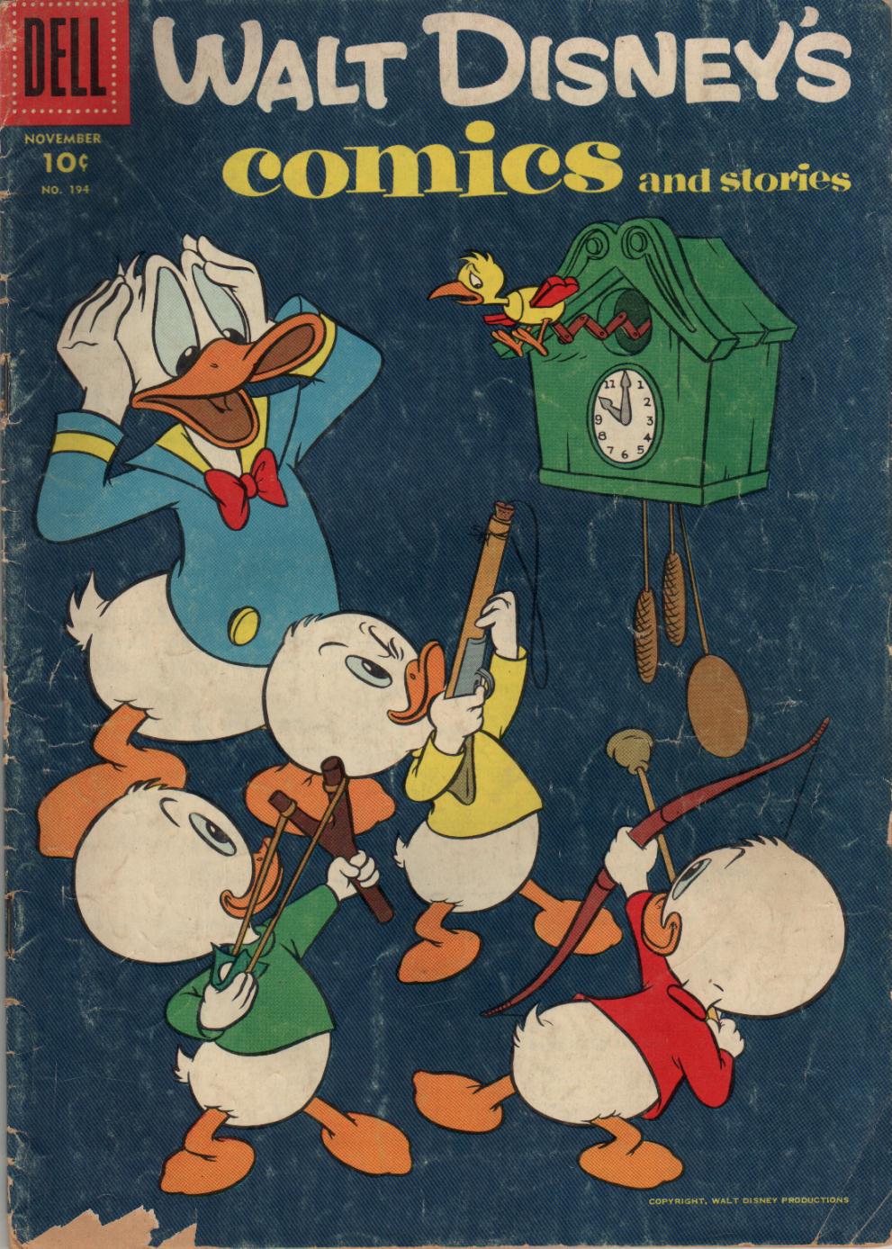 Read online Walt Disney's Comics and Stories comic -  Issue #194 - 1