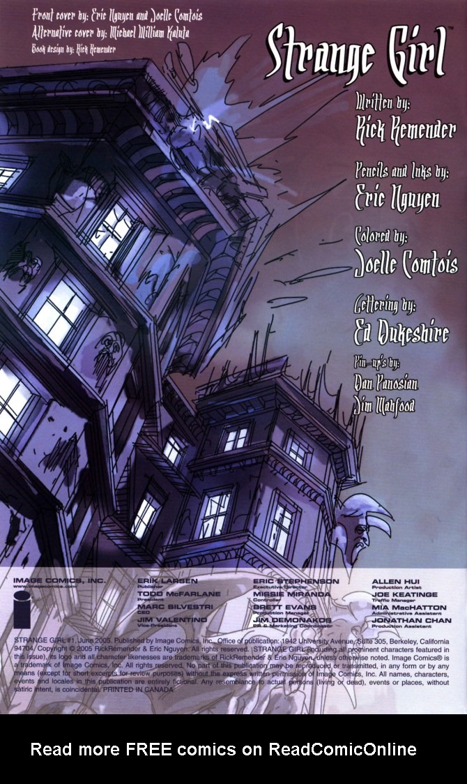 Read online Strange Girl comic -  Issue #1 - 2