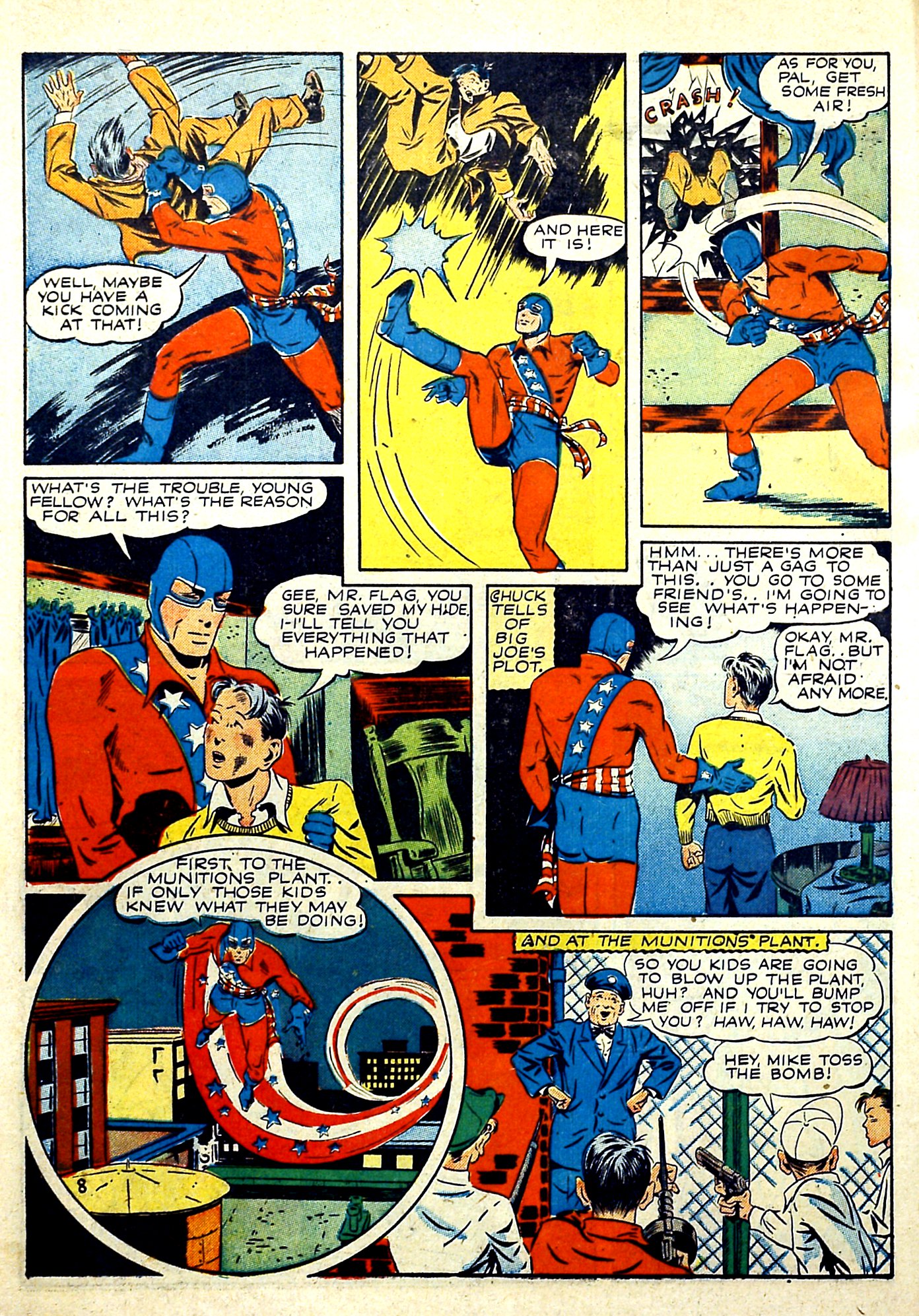 Read online Our Flag Comics comic -  Issue #4 - 10