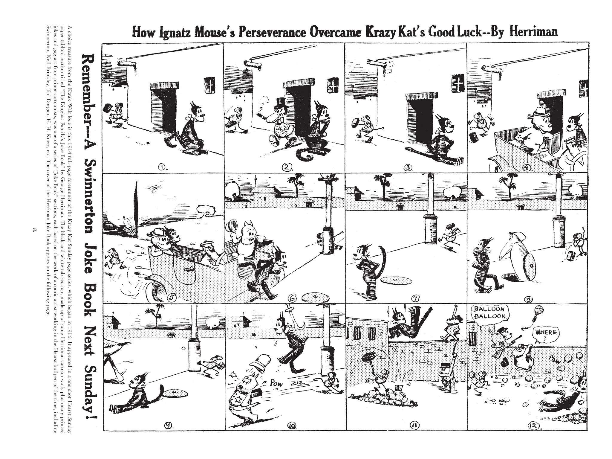 Read online Krazy & Ignatz comic -  Issue # TPB 5 - 8