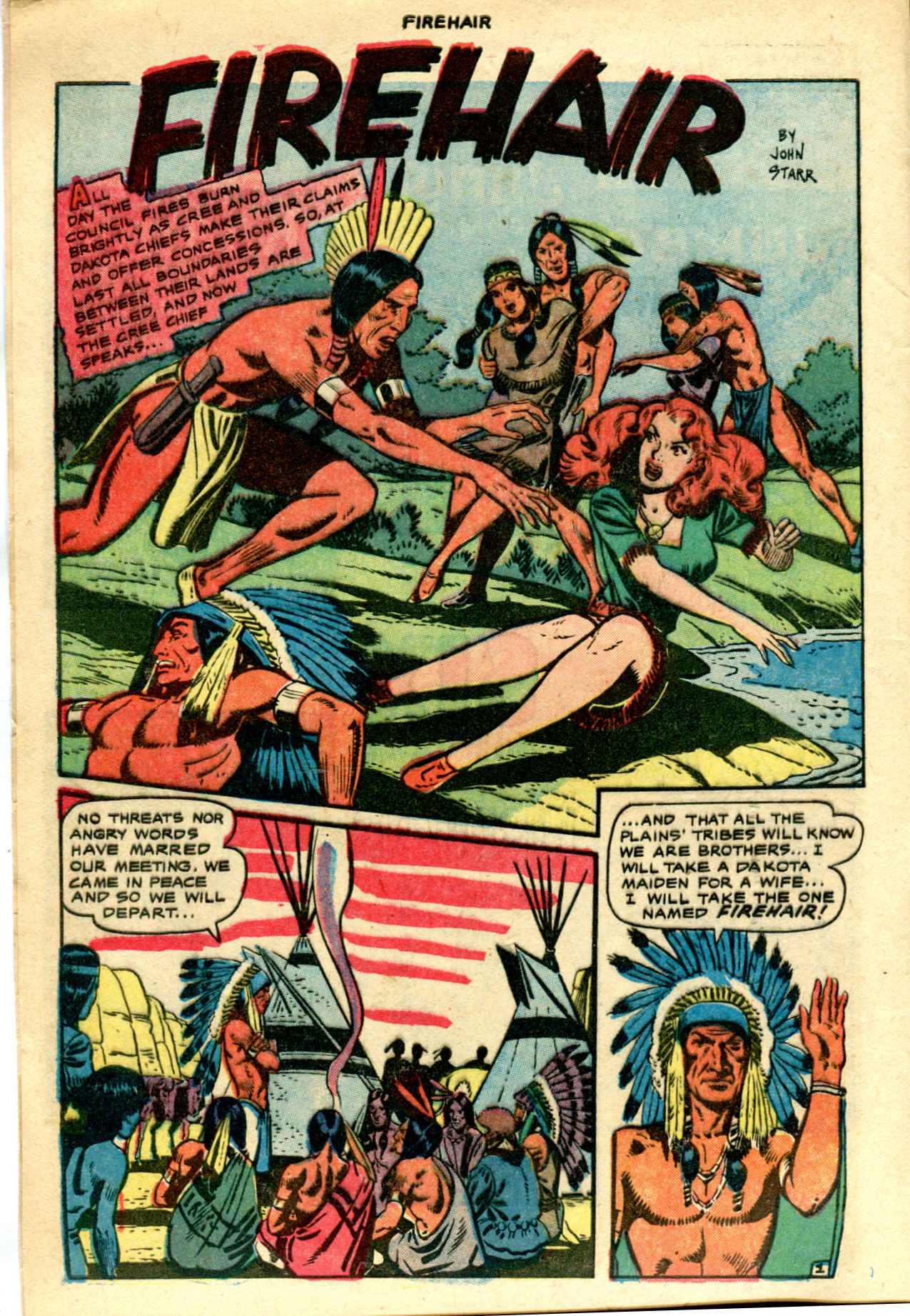 Read online Firehair (1951) comic -  Issue #10 - 4