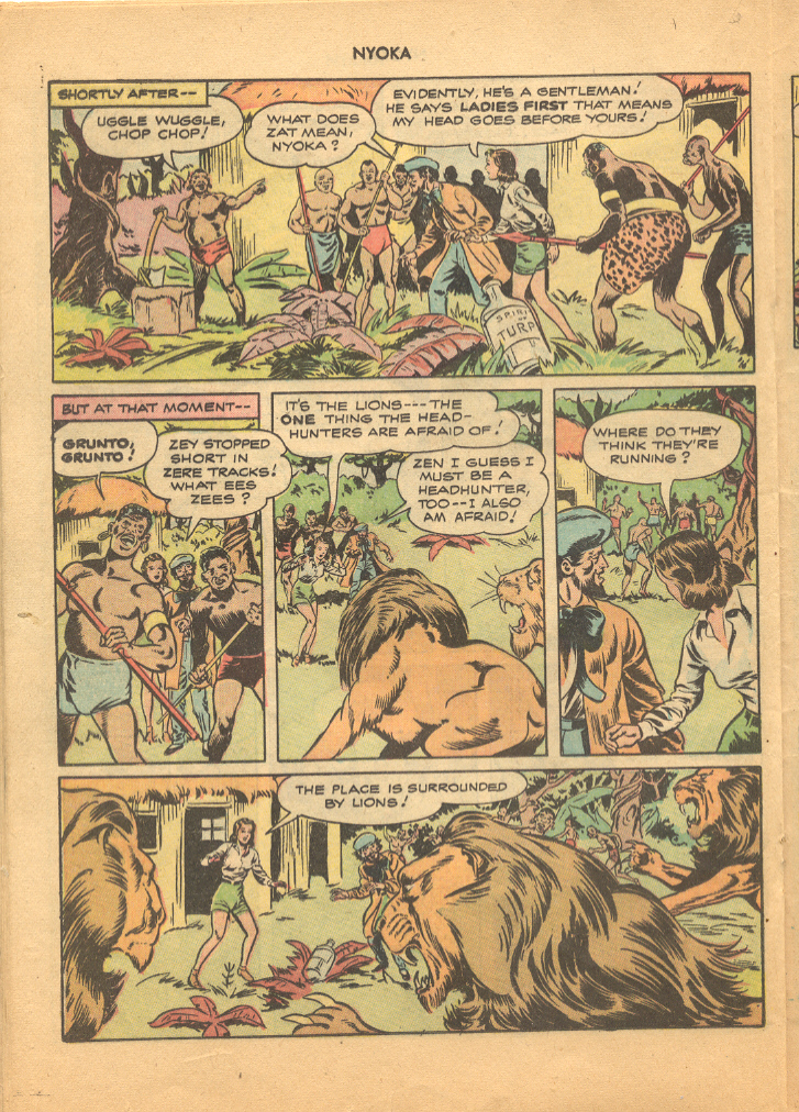 Read online Nyoka the Jungle Girl (1945) comic -  Issue #19 - 20