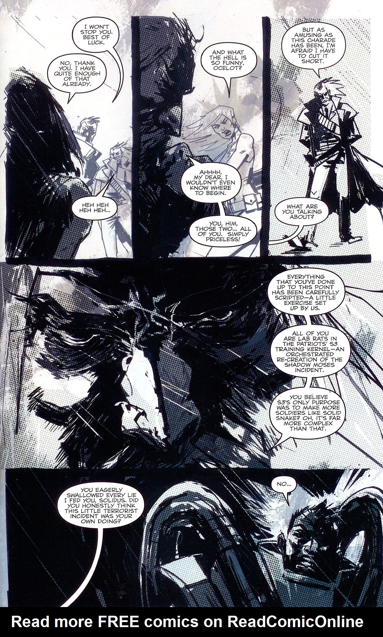 Read online Metal Gear Solid: Sons of Liberty comic -  Issue #11 - 19