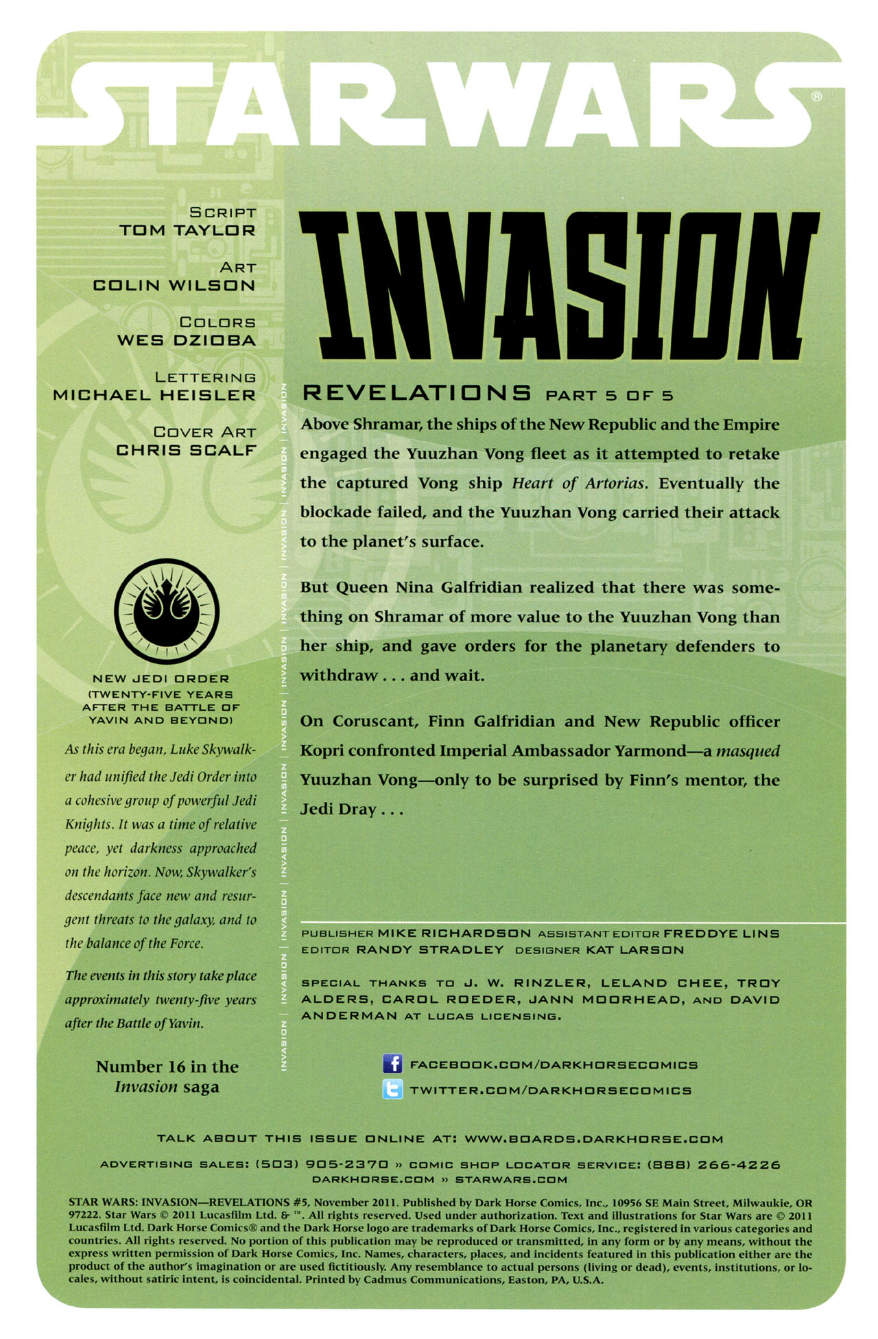Read online Star Wars: Invasion - Revelations comic -  Issue #5 - 2