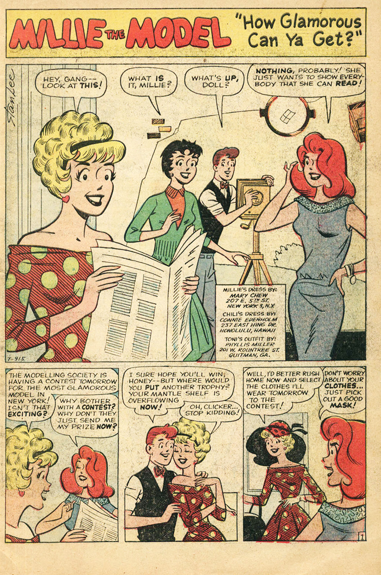 Read online Millie the Model comic -  Issue #99 - 3
