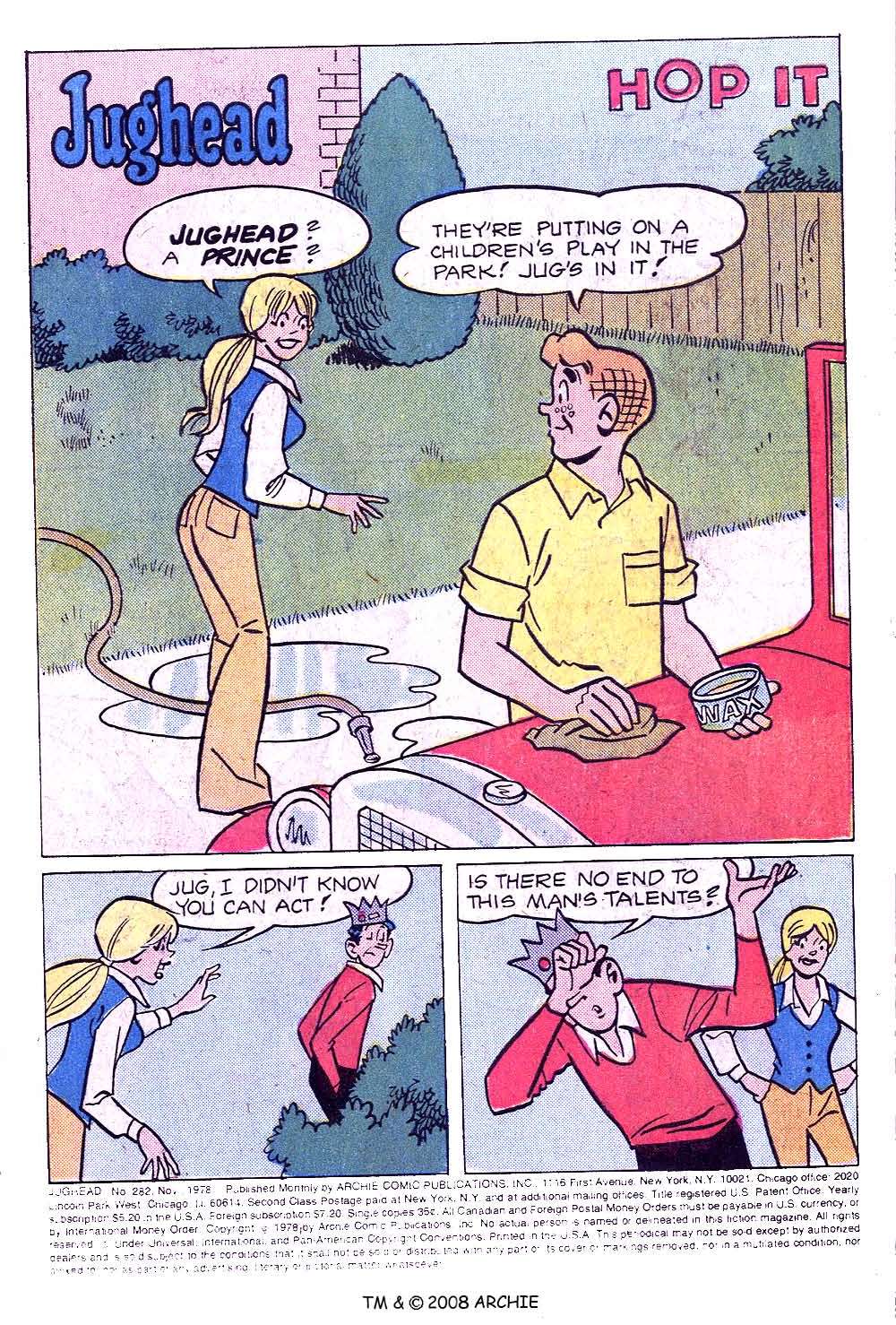 Read online Jughead (1965) comic -  Issue #282 - 3