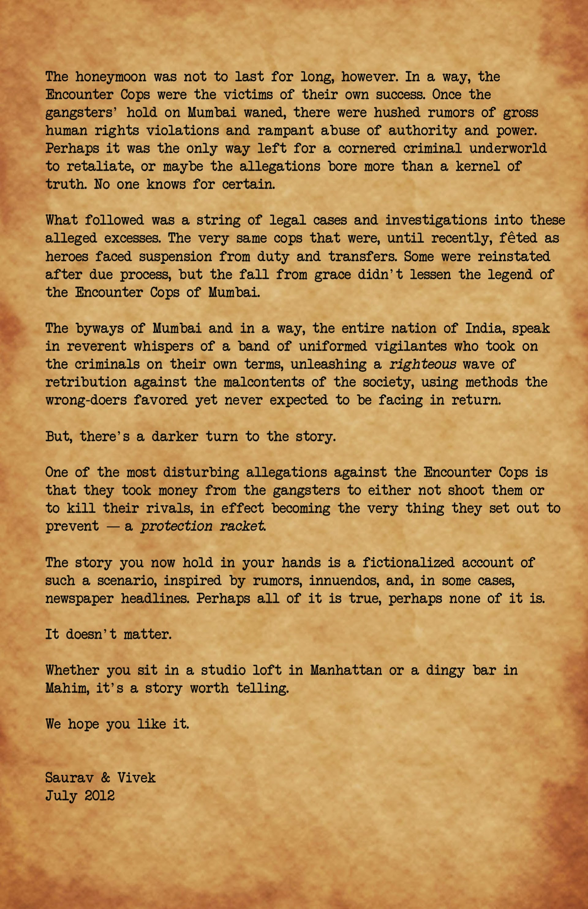 Read online Mumbai Confidential comic -  Issue #1 - 21