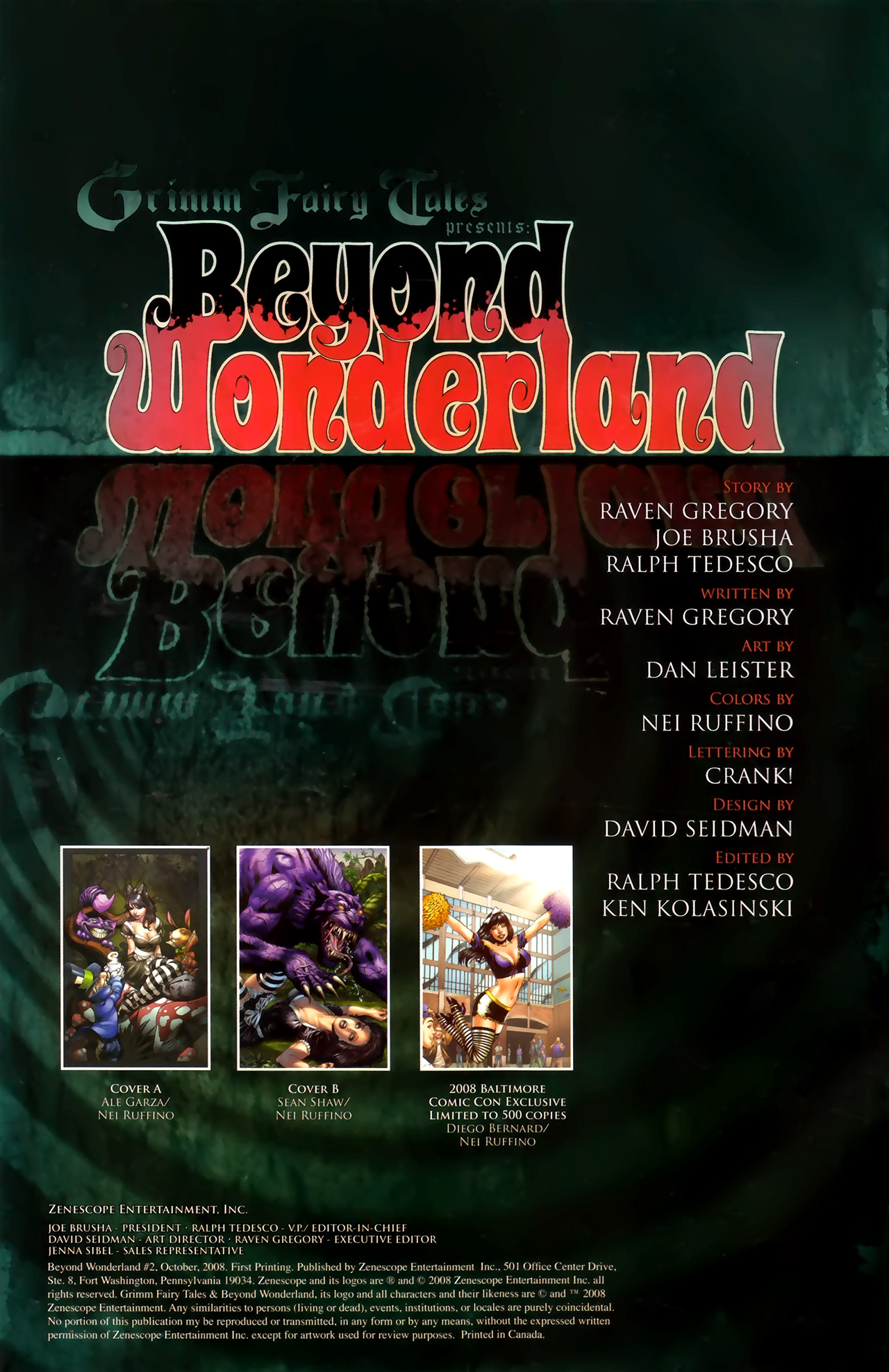 Read online Grimm Fairy Tales: Beyond Wonderland comic -  Issue #2 - 2