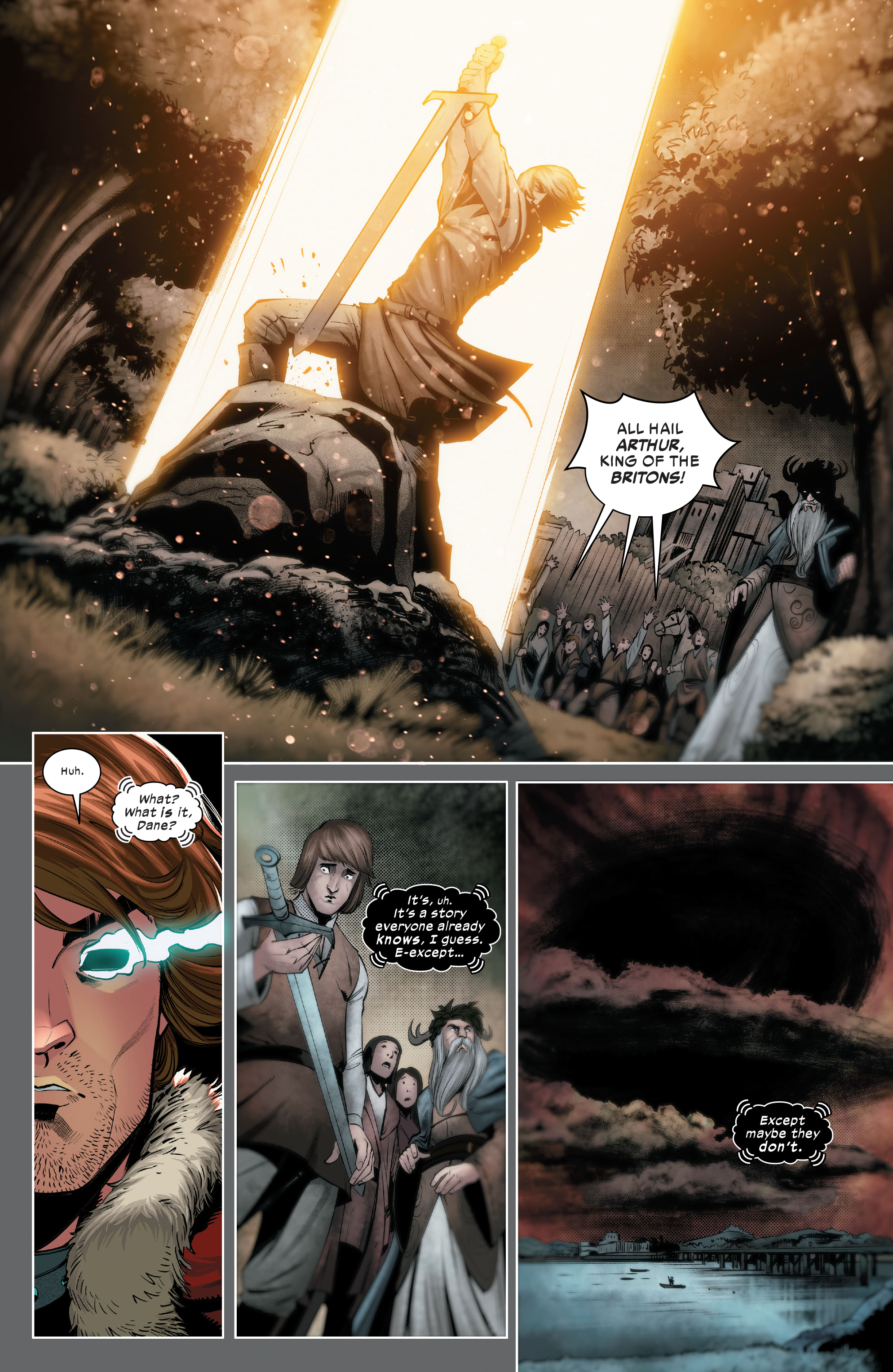 Read online Death of Doctor Strange: One-Shots comic -  Issue # X-Men - Black Knight - 5