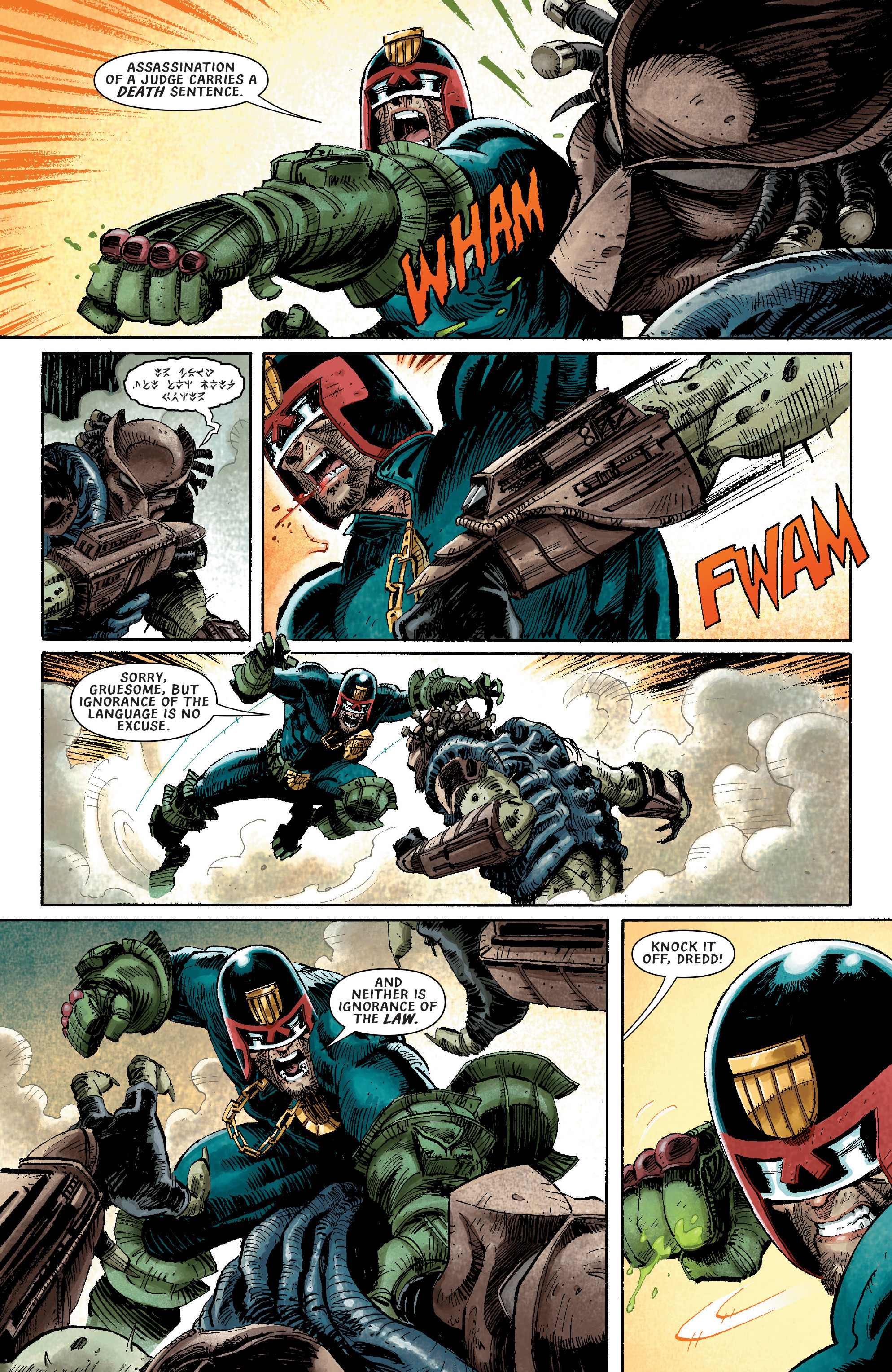 Read online Predator Vs. Judge Dredd Vs. Aliens comic -  Issue #3 - 14