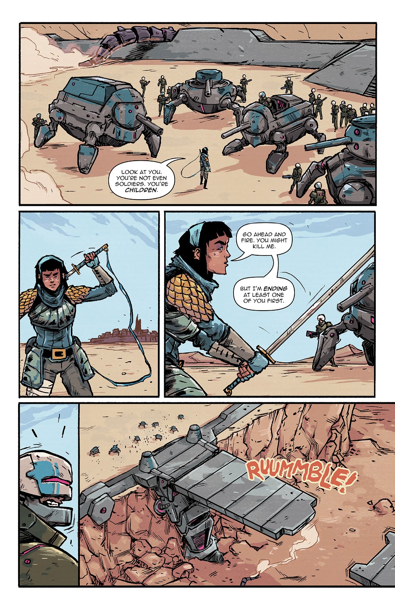 Read online Amala's Blade comic -  Issue #4 - 5