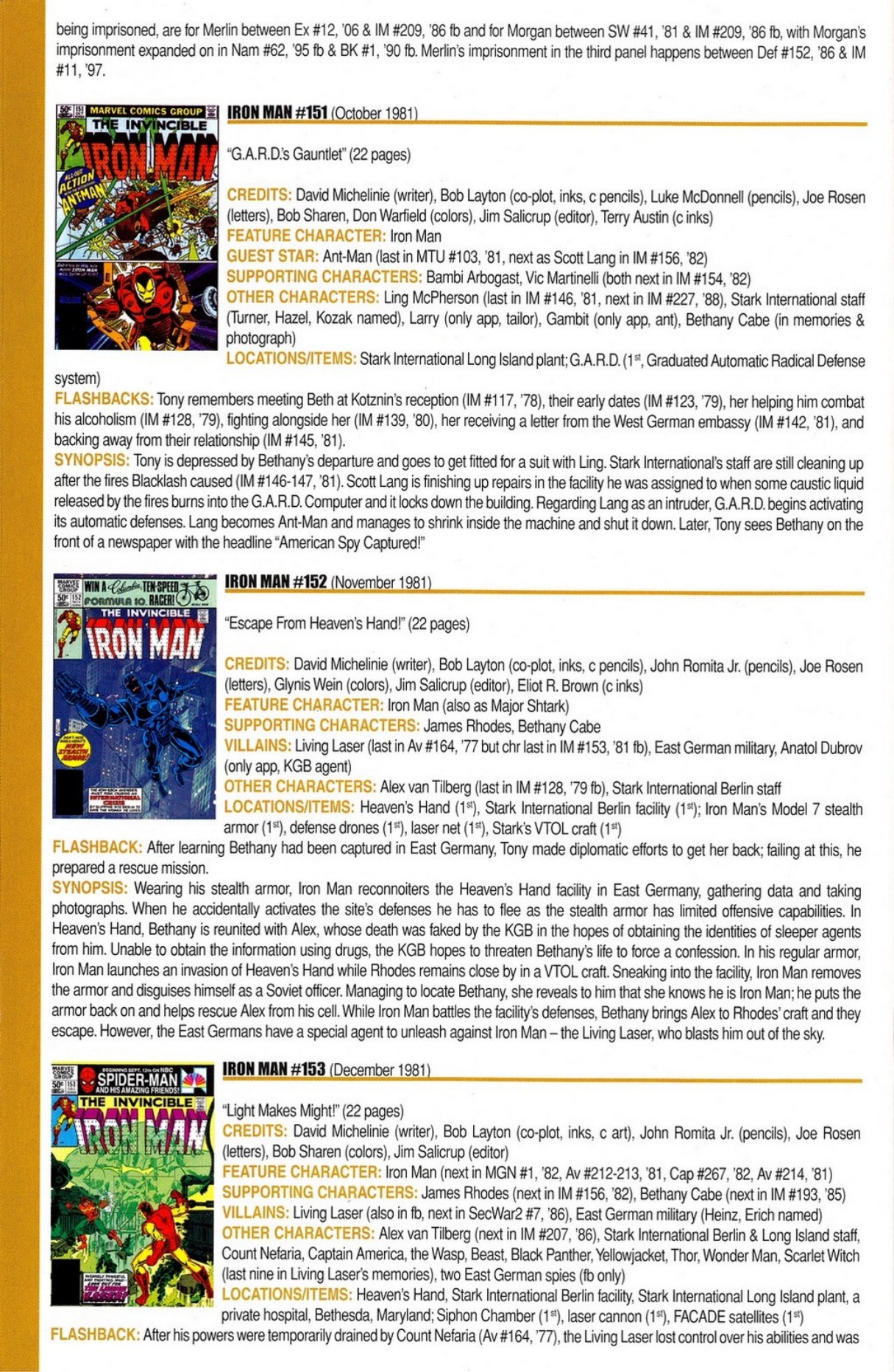 Read online Official Index to the Marvel Universe comic -  Issue #5 - 38