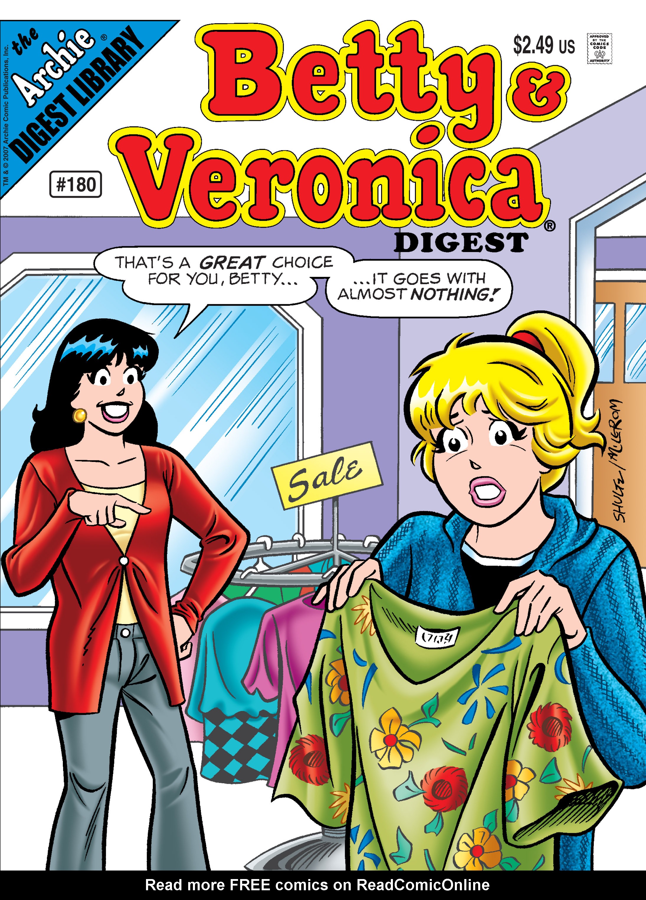 Read online Betty and Veronica Digest Magazine comic -  Issue #180 - 1