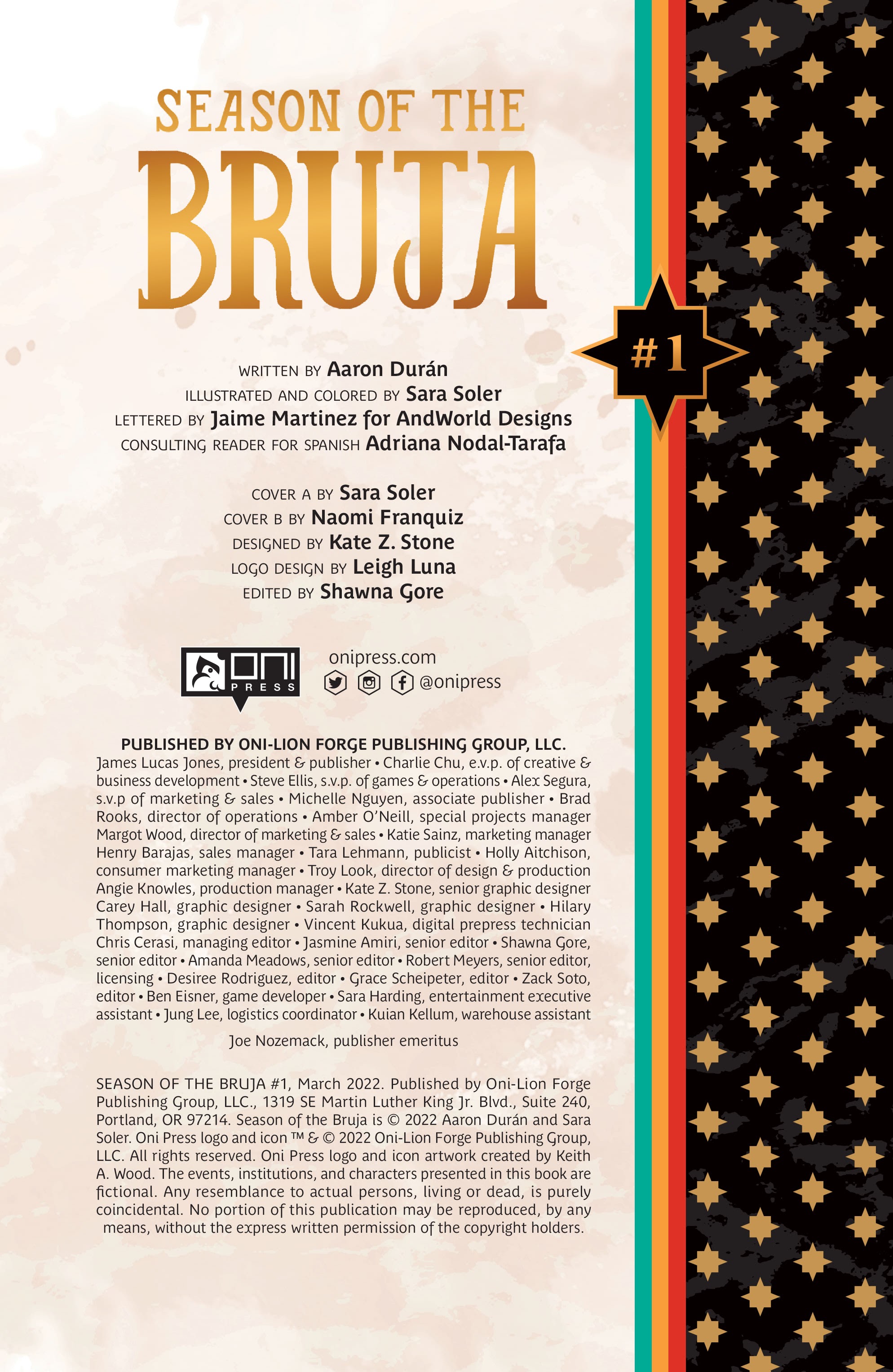 Read online Season of the Bruja comic -  Issue #1 - 2