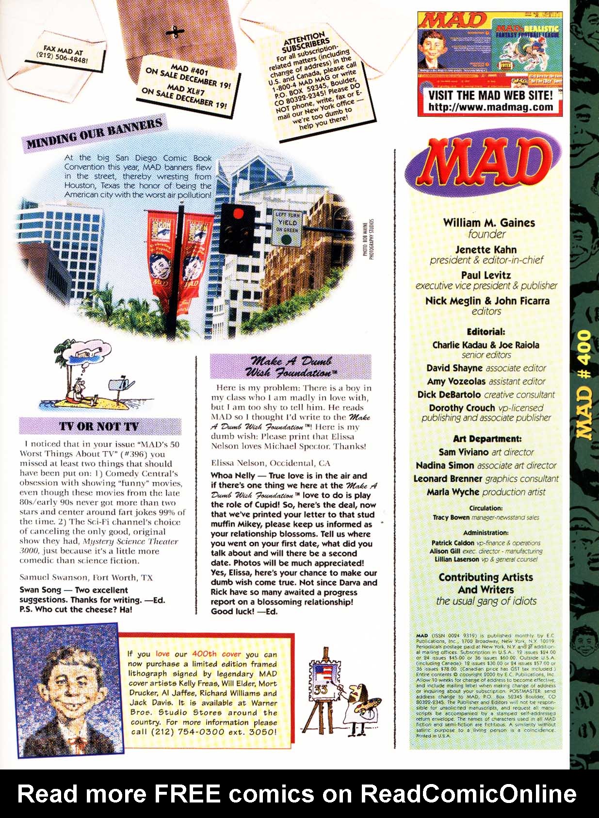 Read online MAD comic -  Issue #400 - 7