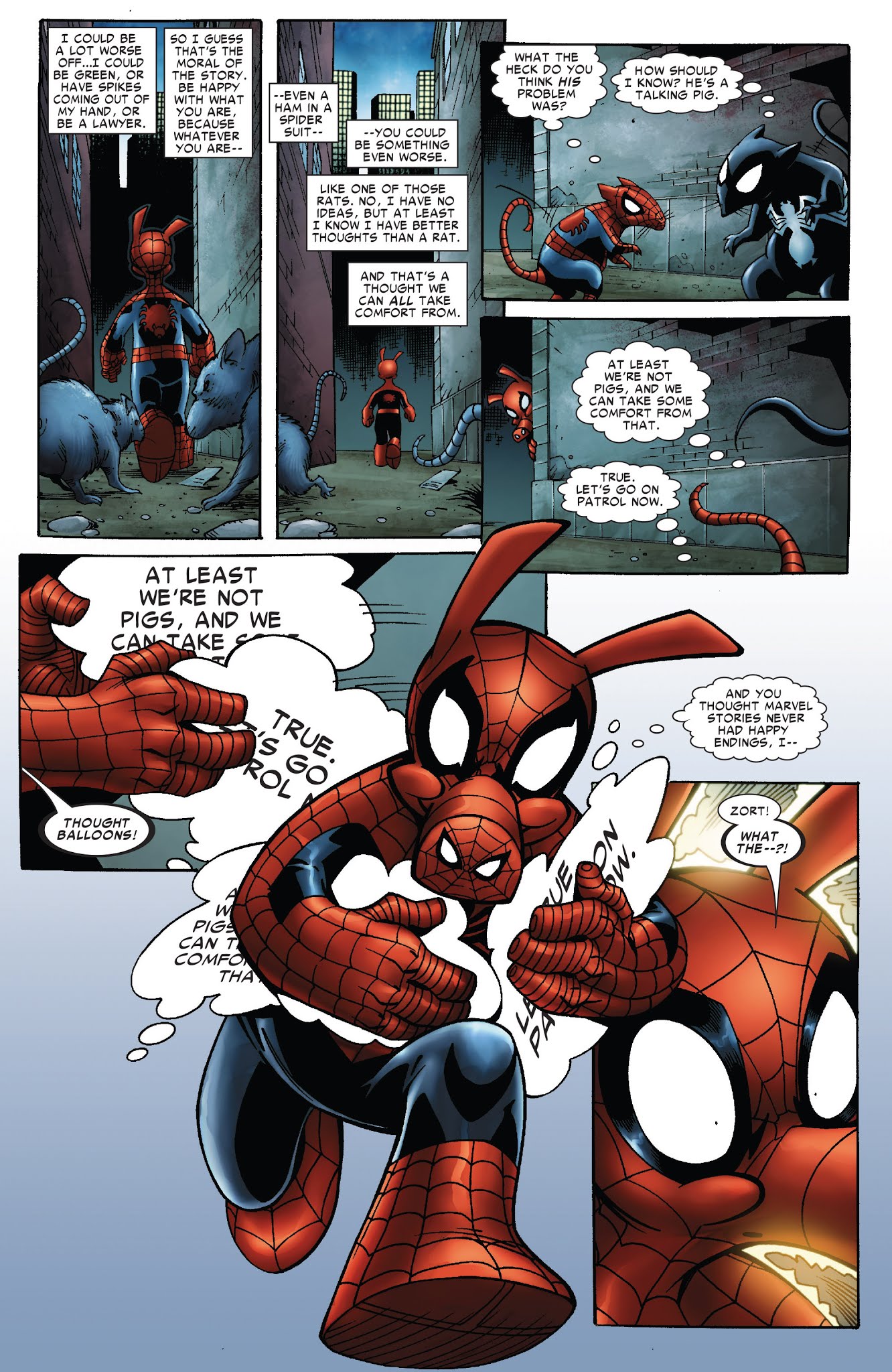 Read online Ultimate Civil War: Spider-Ham comic -  Issue # Full - 24