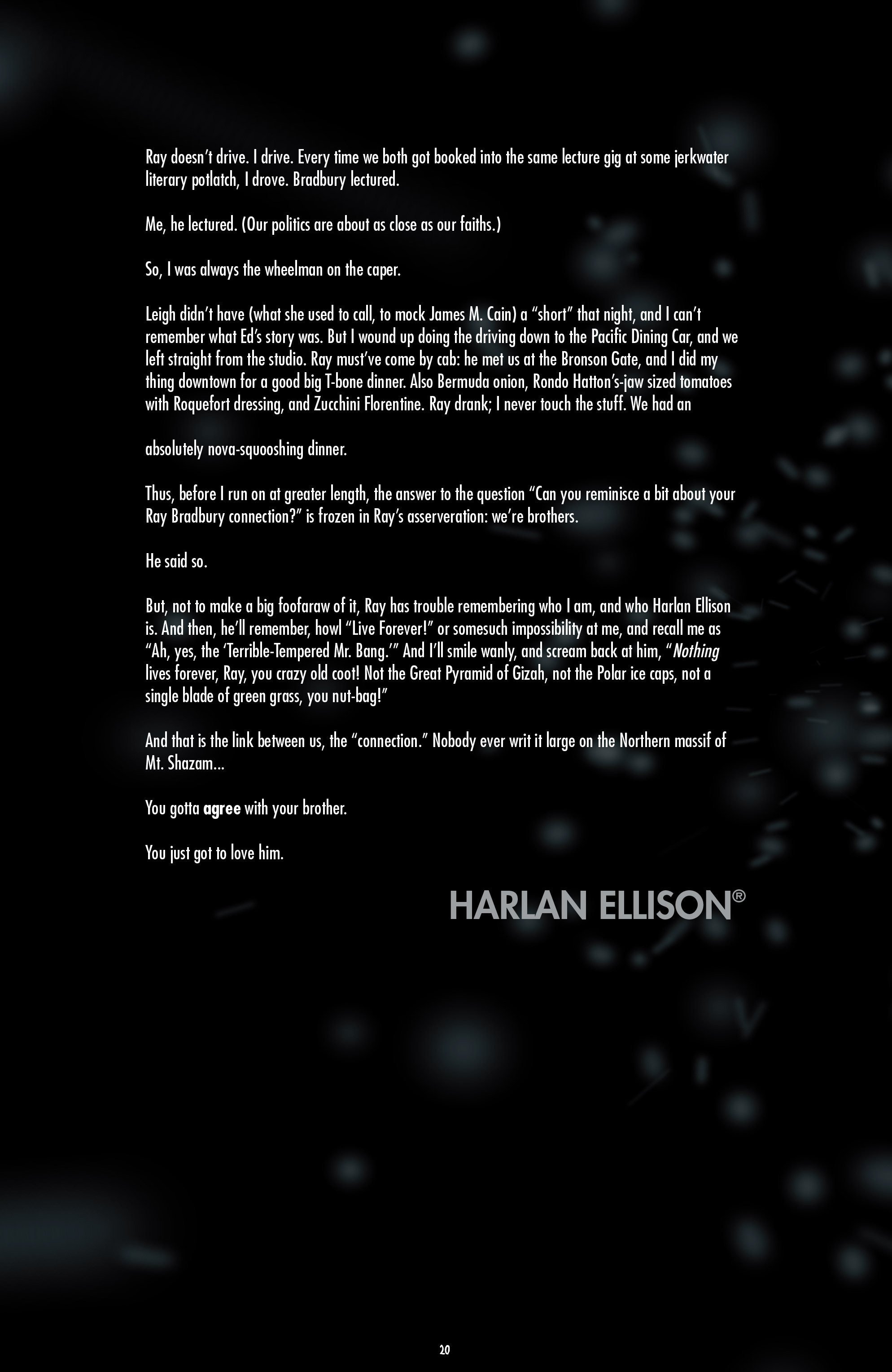Read online Shadow Show: Stories in Celebration of Ray Bradbury comic -  Issue #3 - 22