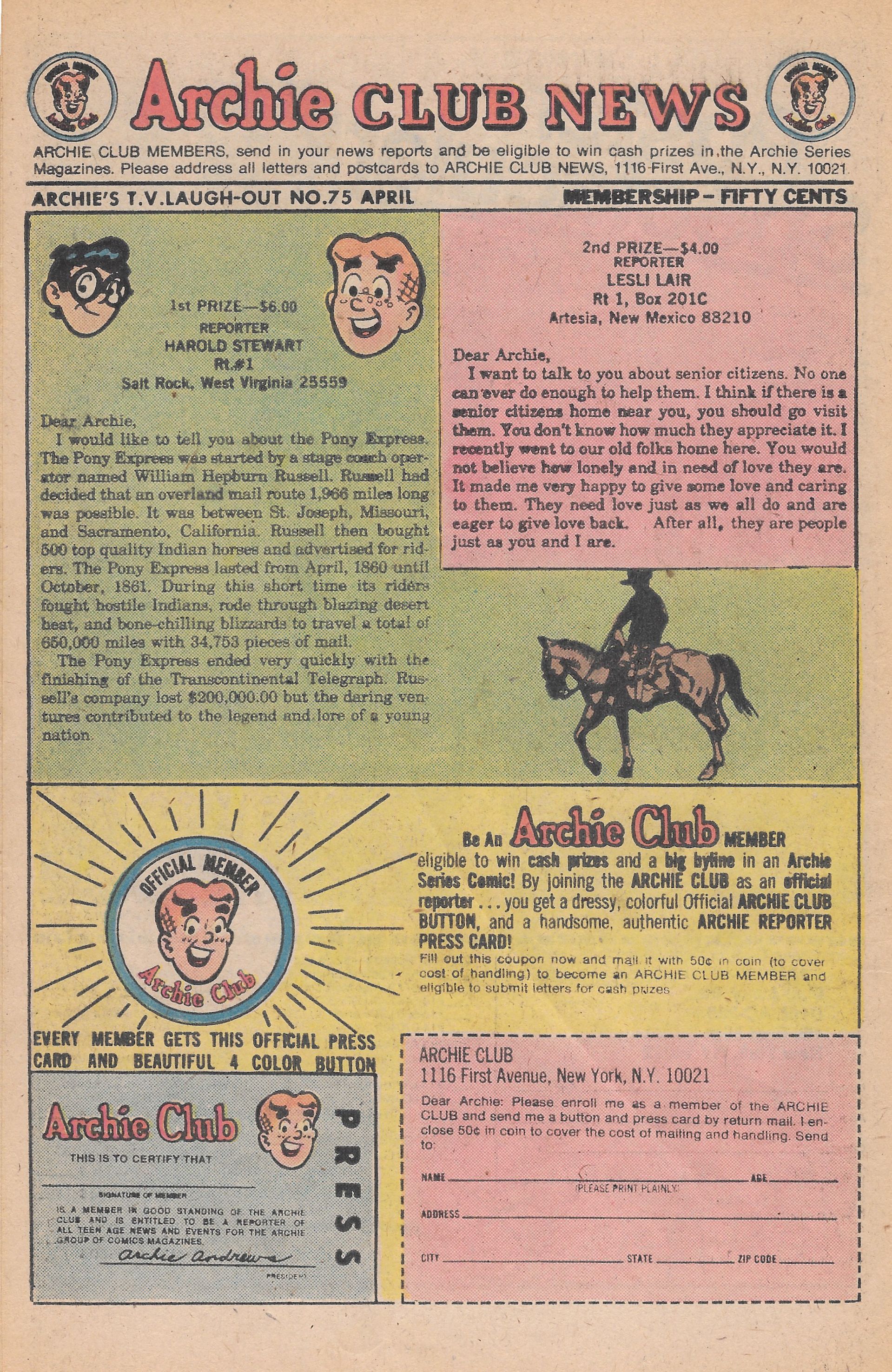 Read online Archie's TV Laugh-Out comic -  Issue #75 - 26