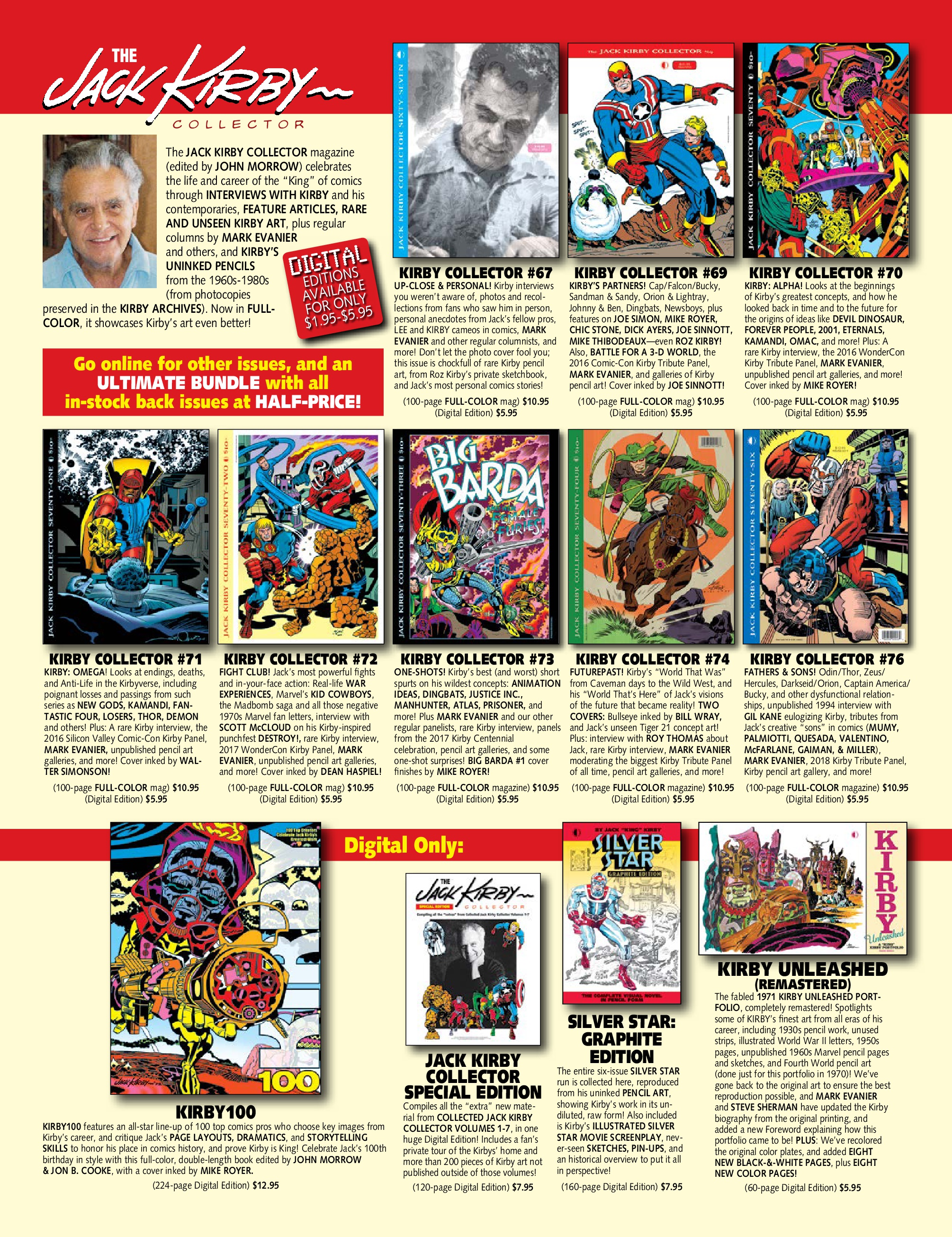 Read online The Jack Kirby Collector comic -  Issue #77 - 94