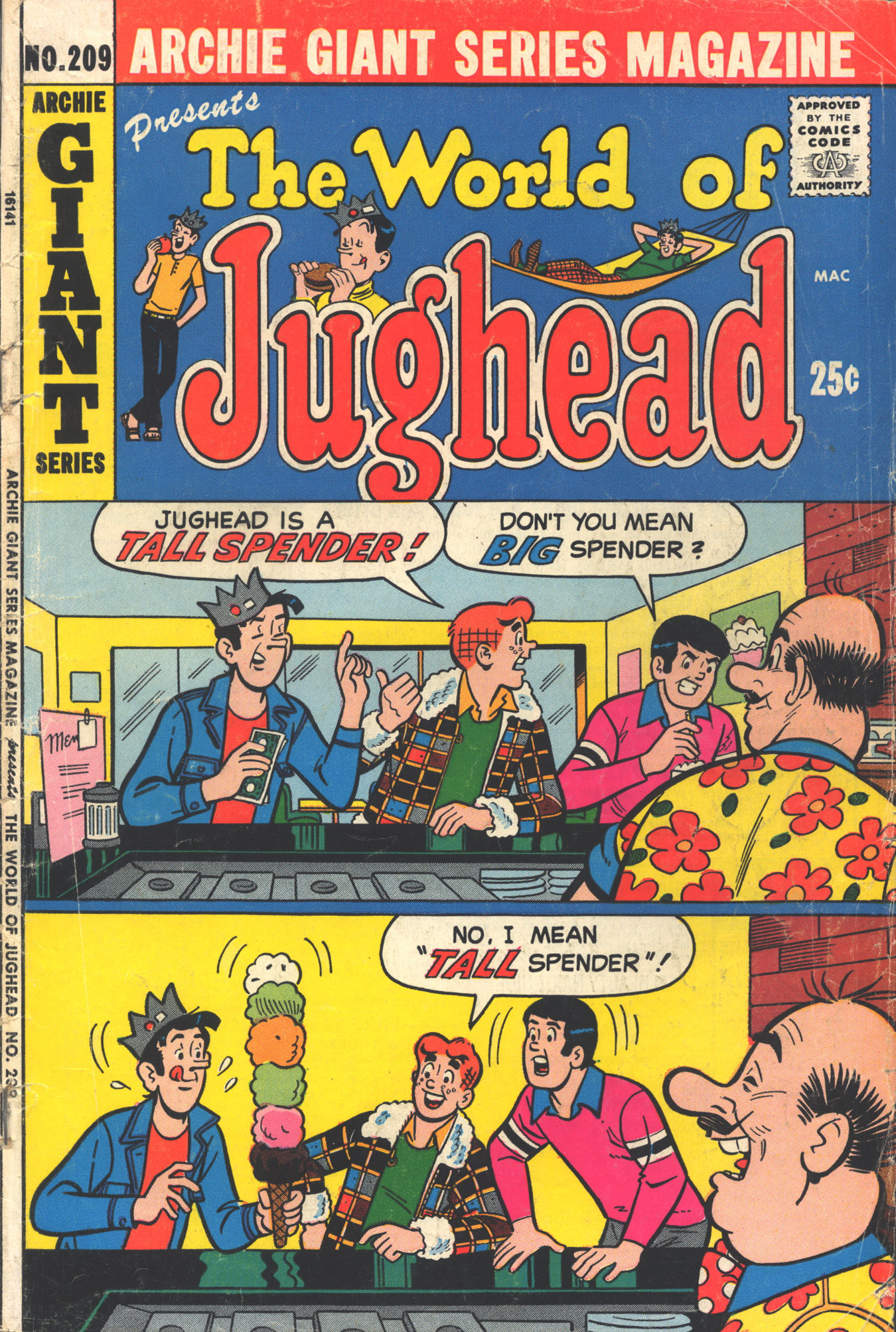 Read online Archie Giant Series Magazine comic -  Issue #209 - 1