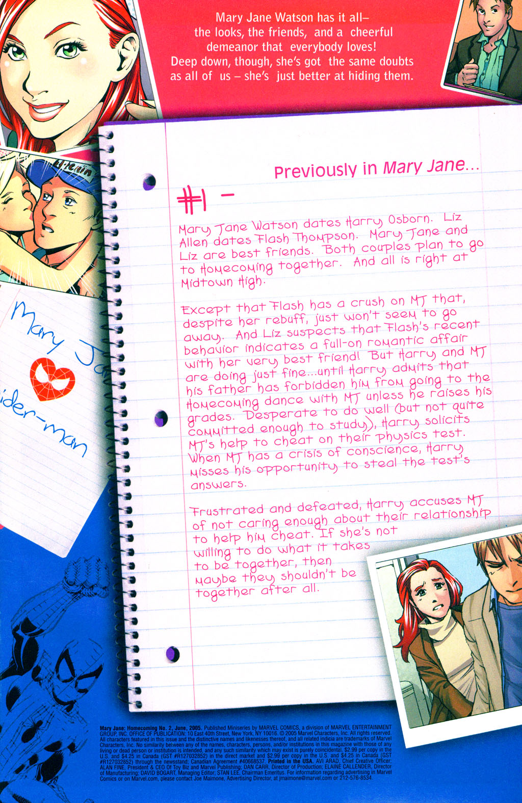 Read online Mary Jane: Homecoming comic -  Issue #2 - 2