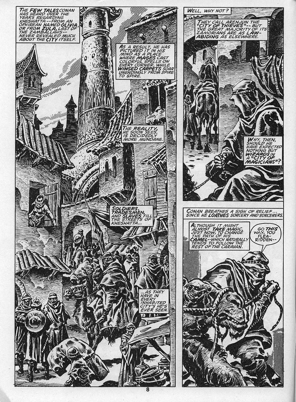 Read online The Savage Sword Of Conan comic -  Issue #205 - 10