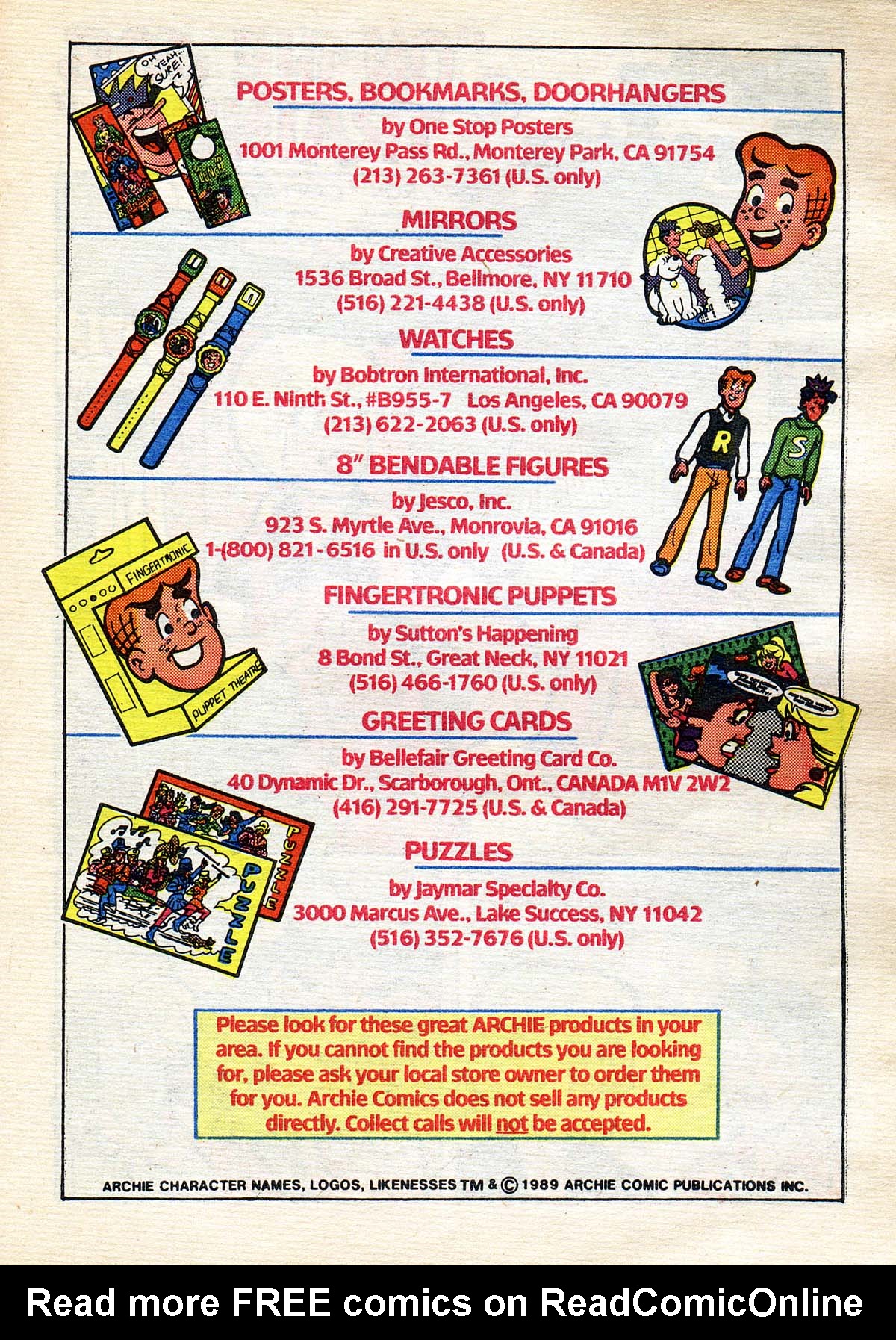 Read online Archie Annual Digest Magazine comic -  Issue #55 - 114