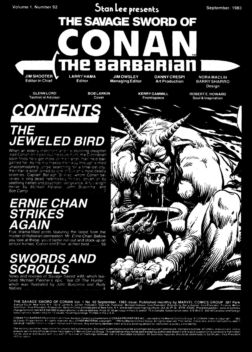 Read online The Savage Sword Of Conan comic -  Issue #92 - 3