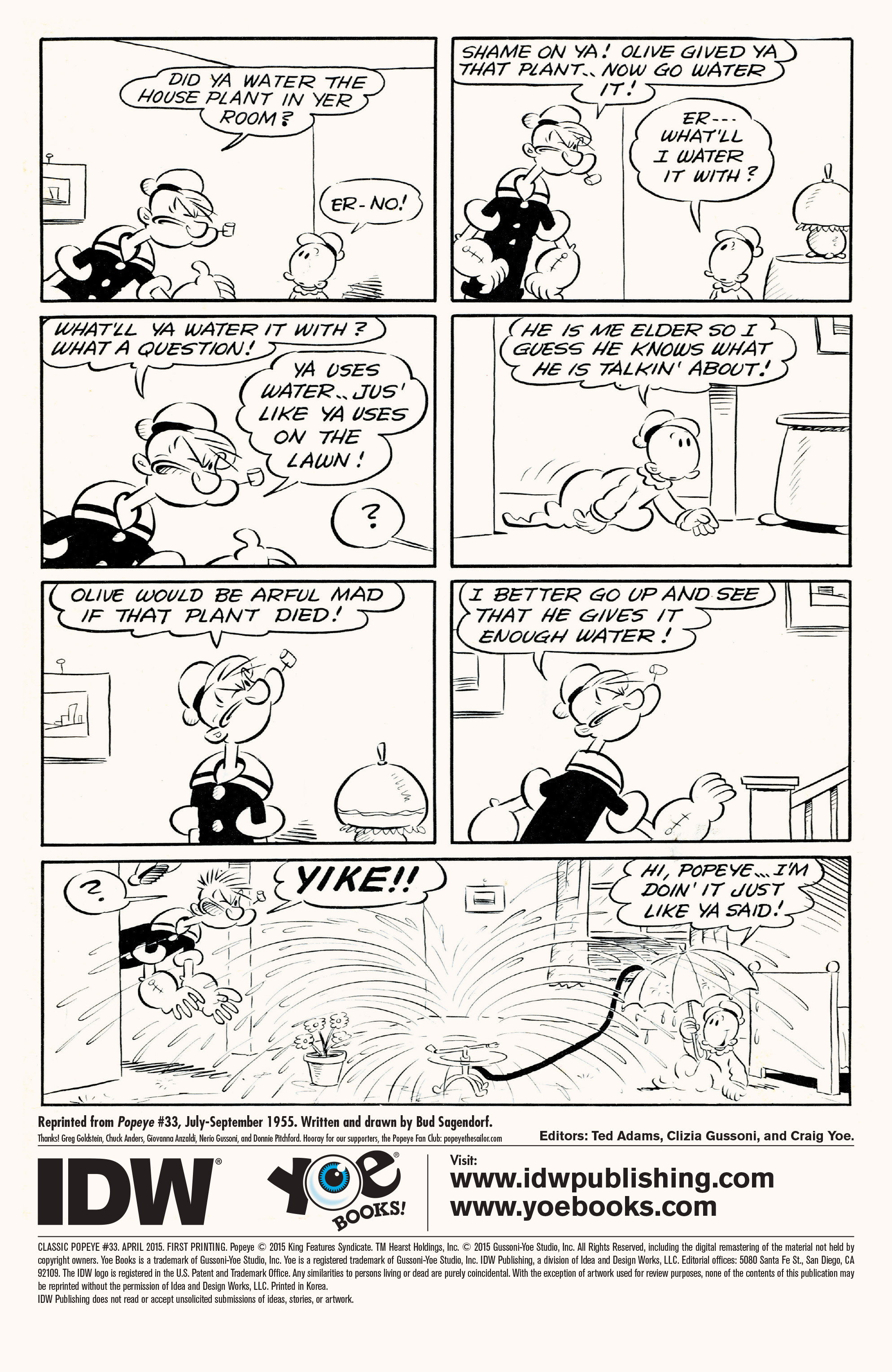 Read online Classic Popeye comic -  Issue #33 - 2