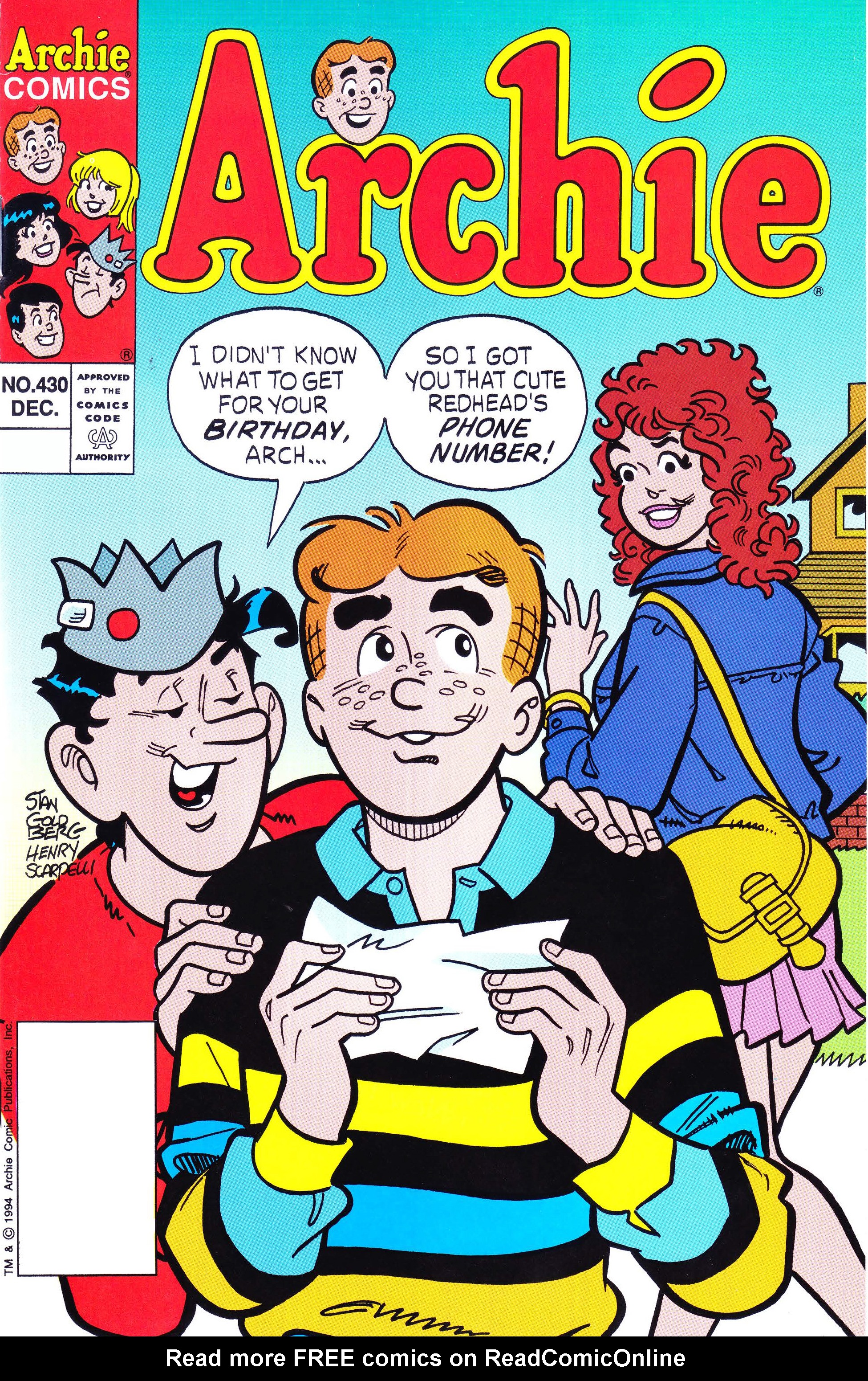 Read online Archie (1960) comic -  Issue #430 - 1