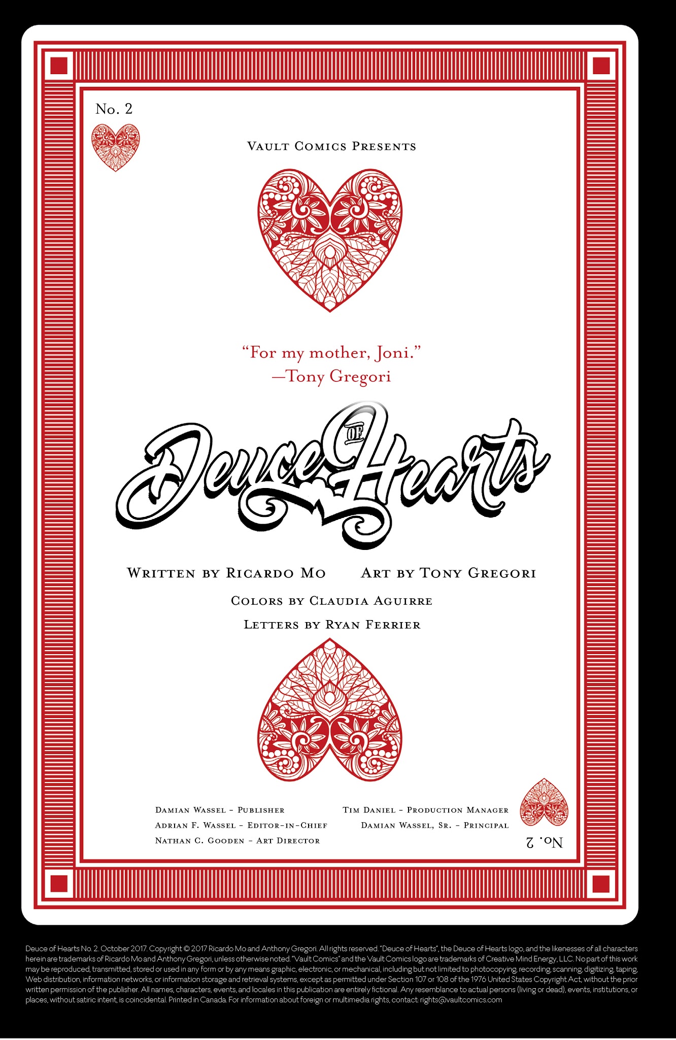 Read online Deuce of Hearts comic -  Issue #2 - 2