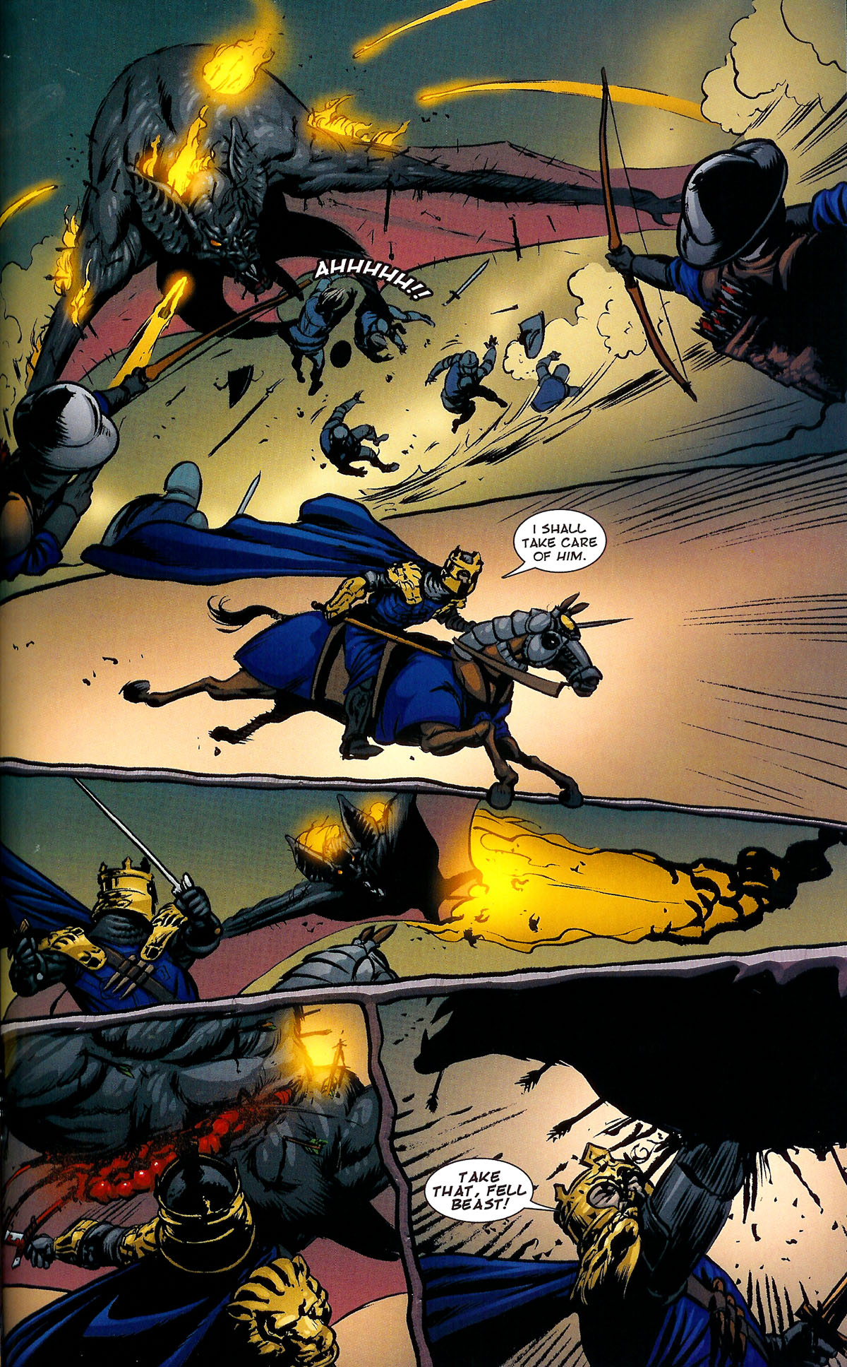 Read online Dracula vs King Arthur comic -  Issue #4 - 39