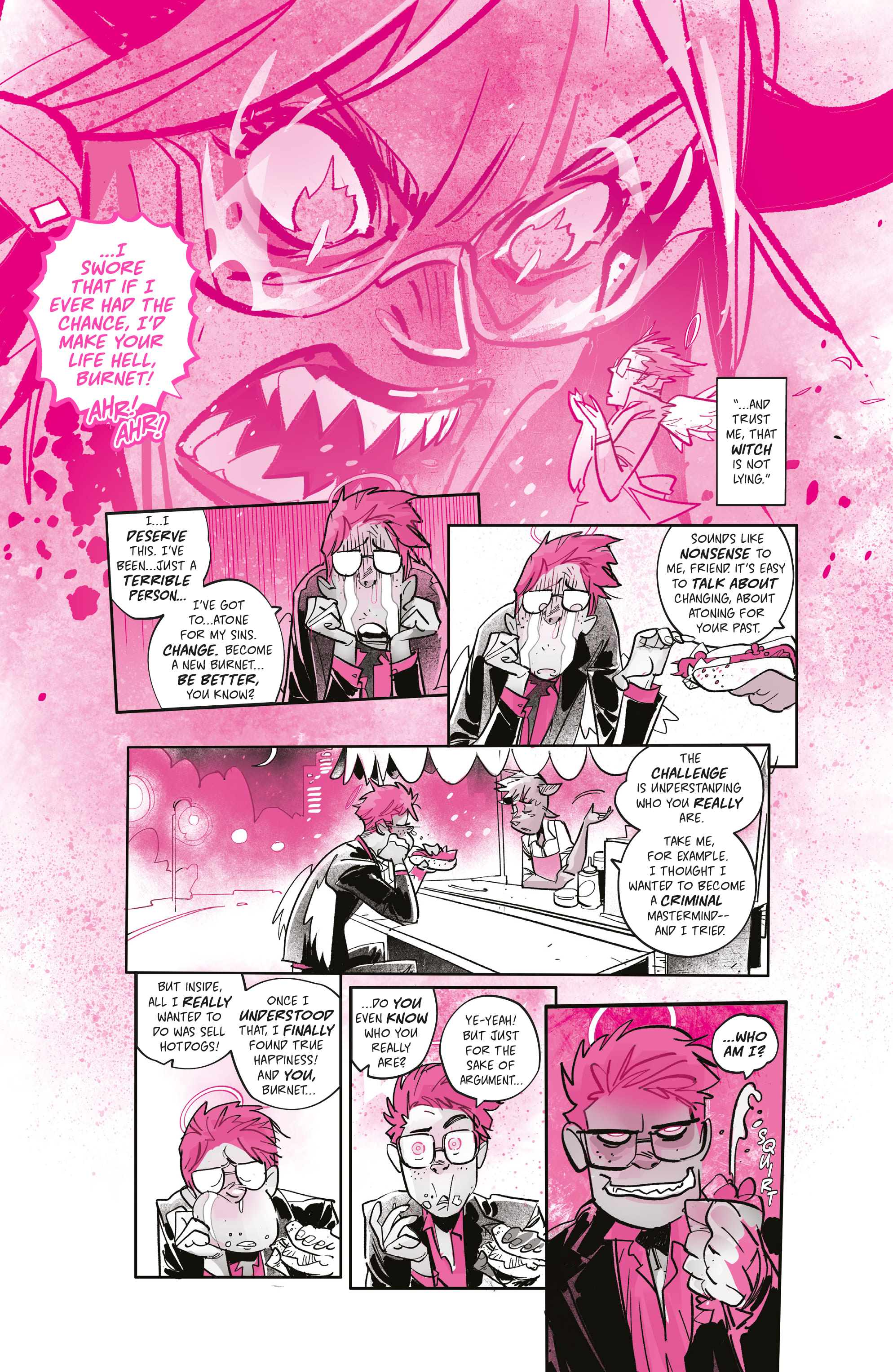 Read online Mirka Andolfo's Sweet Paprika: Black White & Pink (One-Shot) comic -  Issue # Full - 48