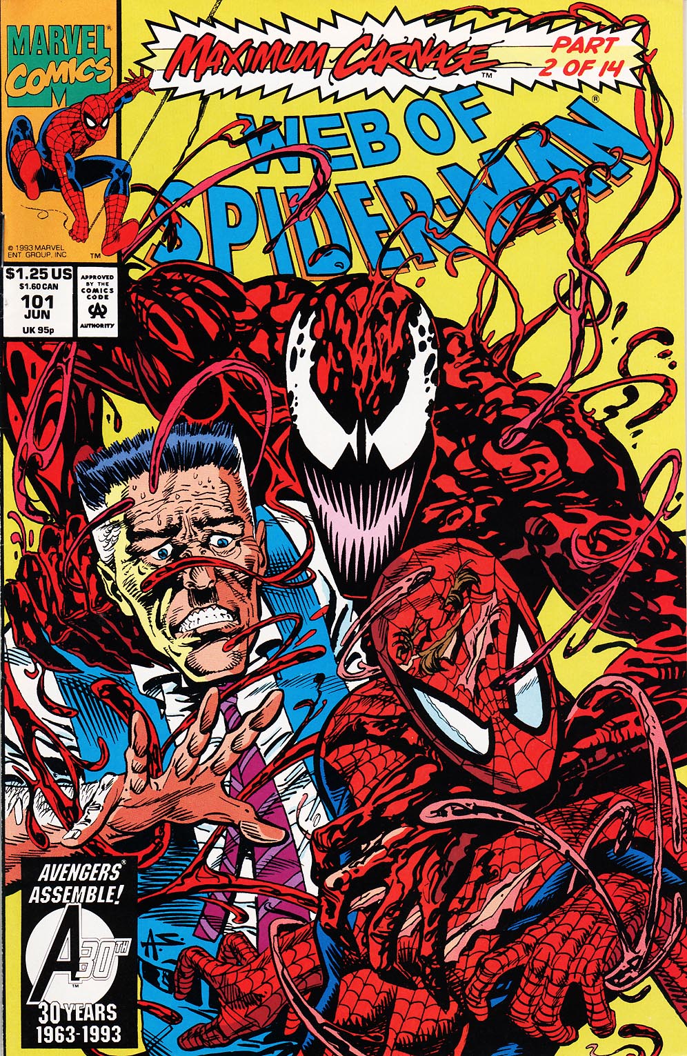 Read online Web of Spider-Man (1985) comic -  Issue #101 - 1