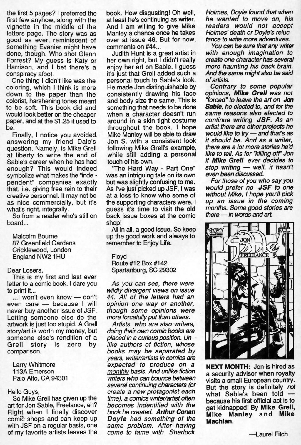 Read online Jon Sable, Freelance comic -  Issue #47 - 34