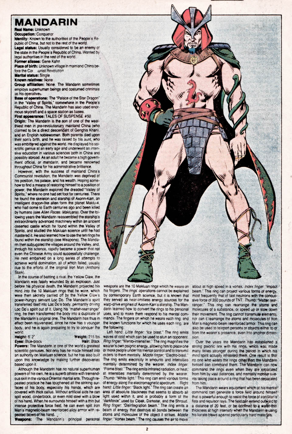 Read online The Official Handbook of the Marvel Universe comic -  Issue #7 - 3