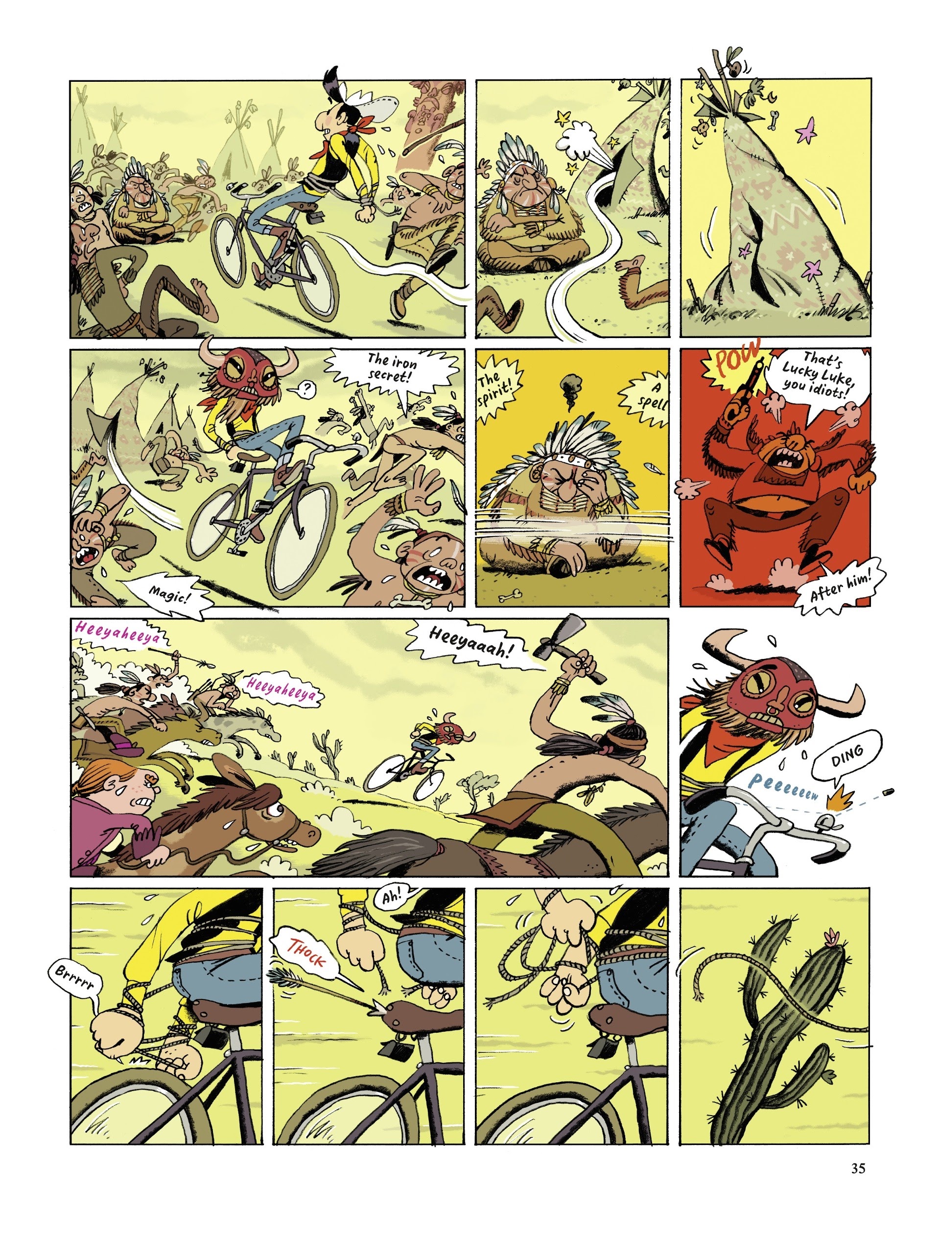 Read online Lucky Luke Saddles Up comic -  Issue # TPB - 35