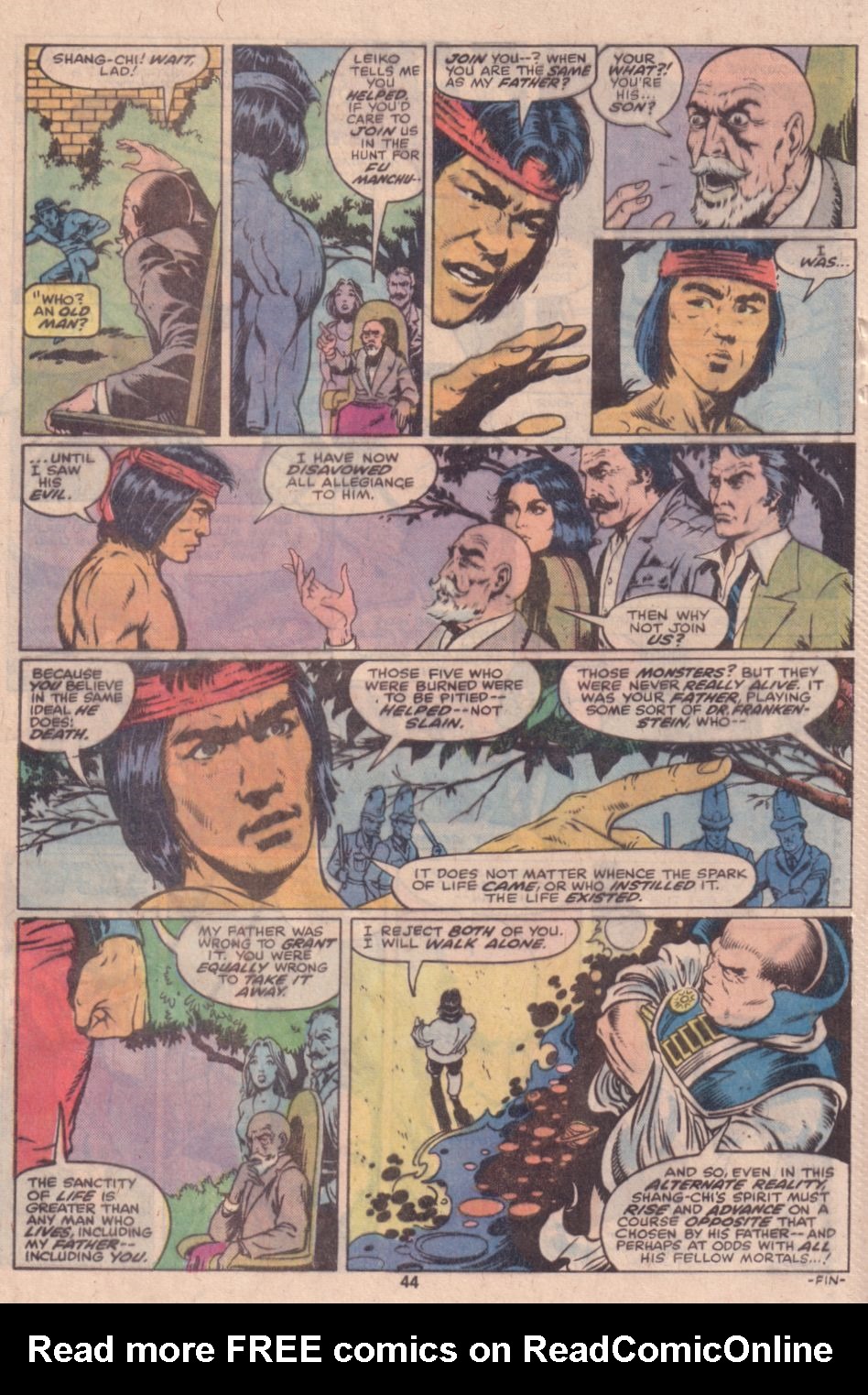 Read online What If? (1977) comic -  Issue #16 - Shang Chi Master of Kung Fu fought on The side of Fu Manchu - 34