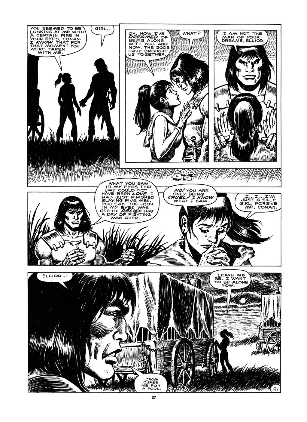 Read online The Savage Sword Of Conan comic -  Issue #151 - 25