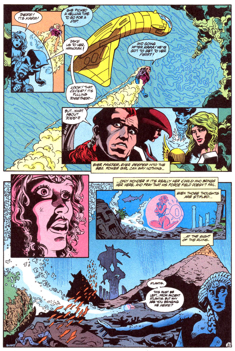 Read online Justice League America comic -  Issue #93 - 22