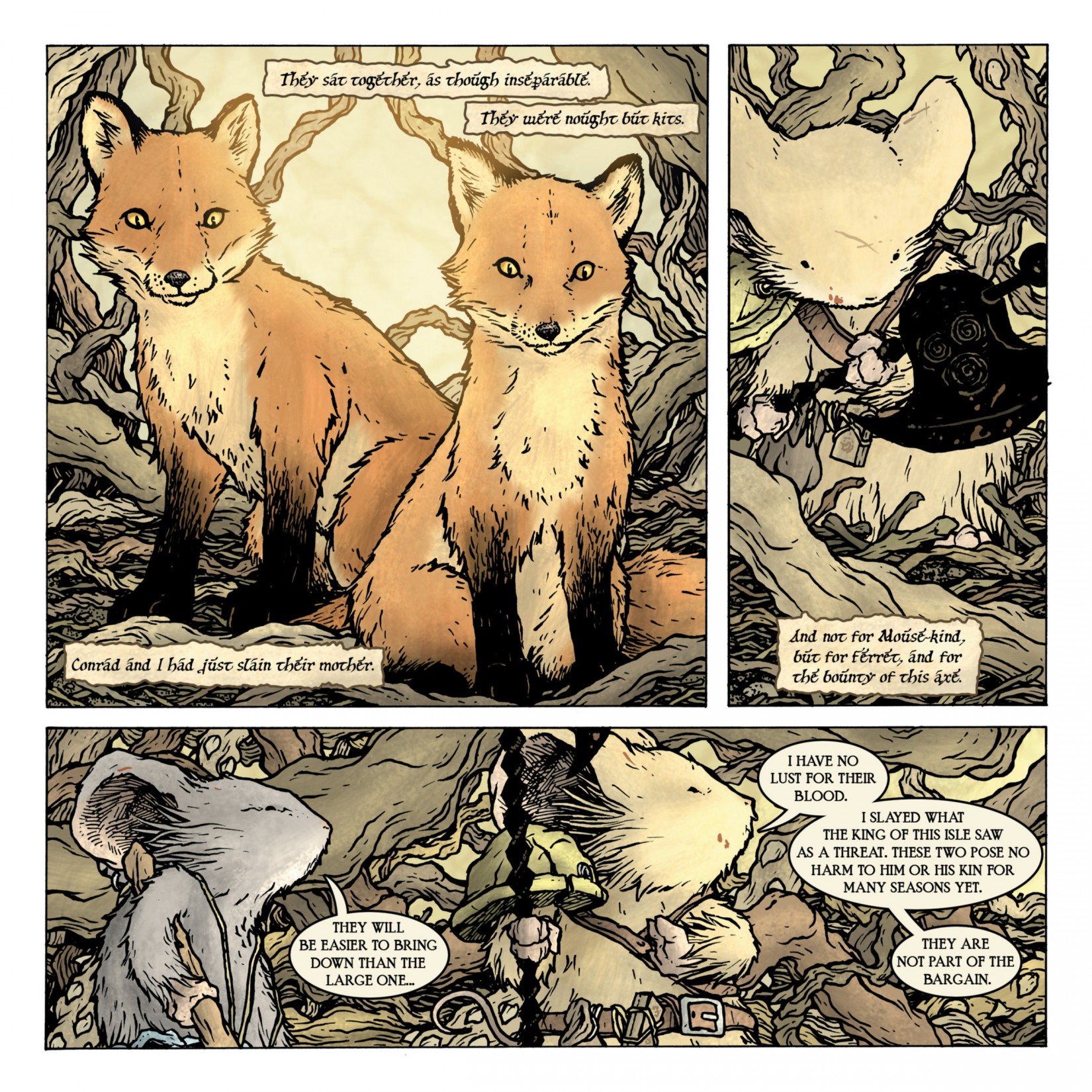 Read online Mouse Guard: The Black Axe comic -  Issue #4 - 23