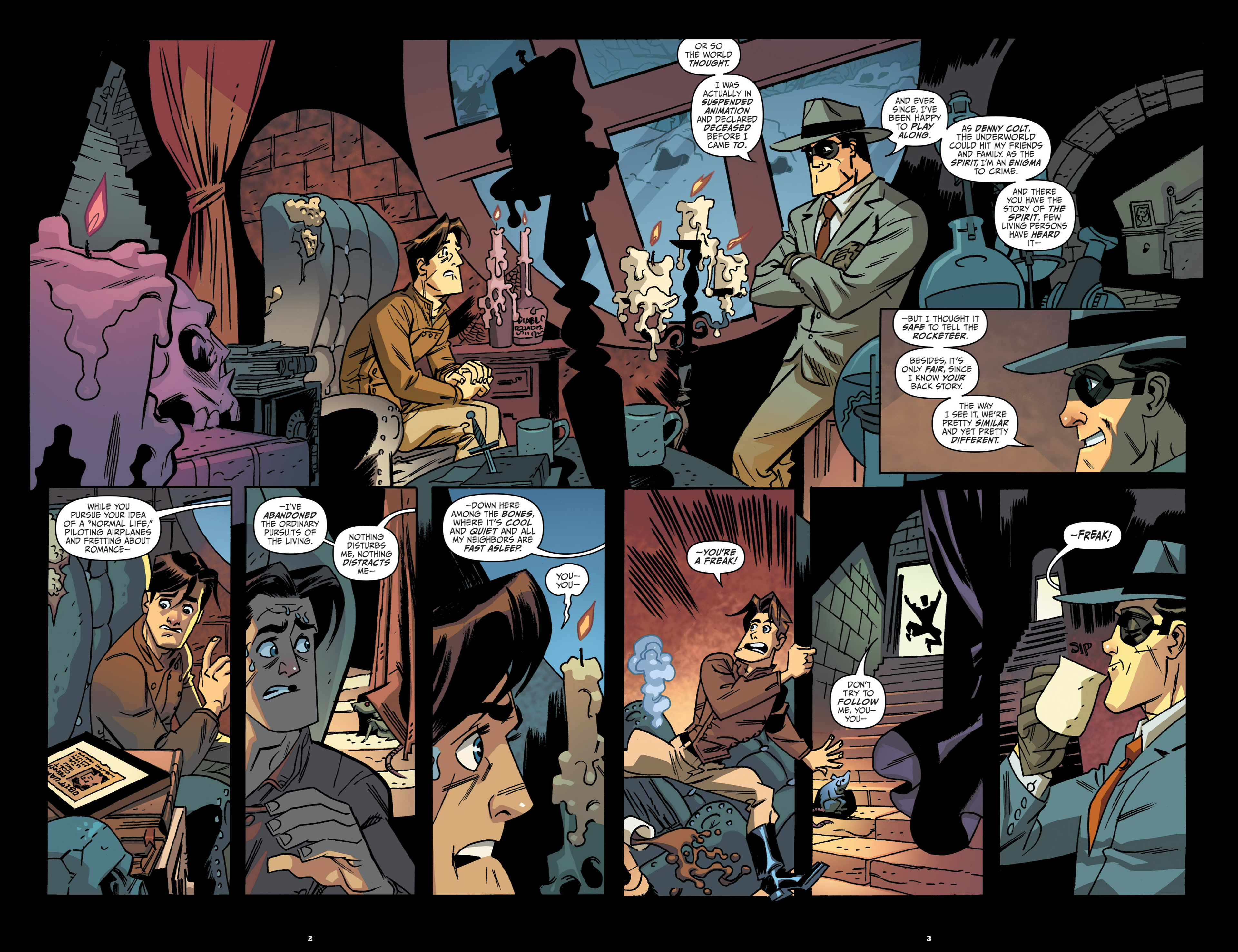 Read online The Rocketeer/The Spirit: Pulp Friction comic -  Issue #3 - 5