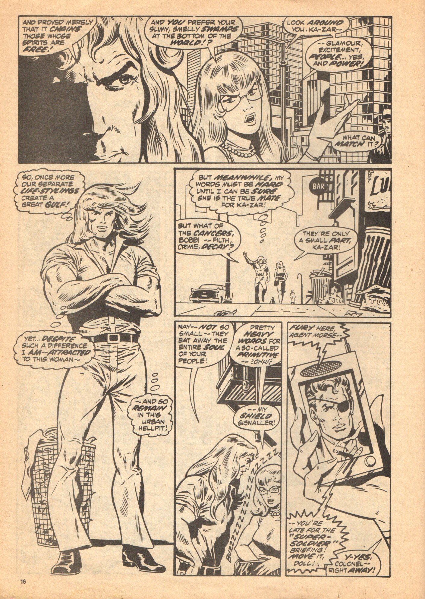Read online Planet of the Apes (1974) comic -  Issue #67 - 16