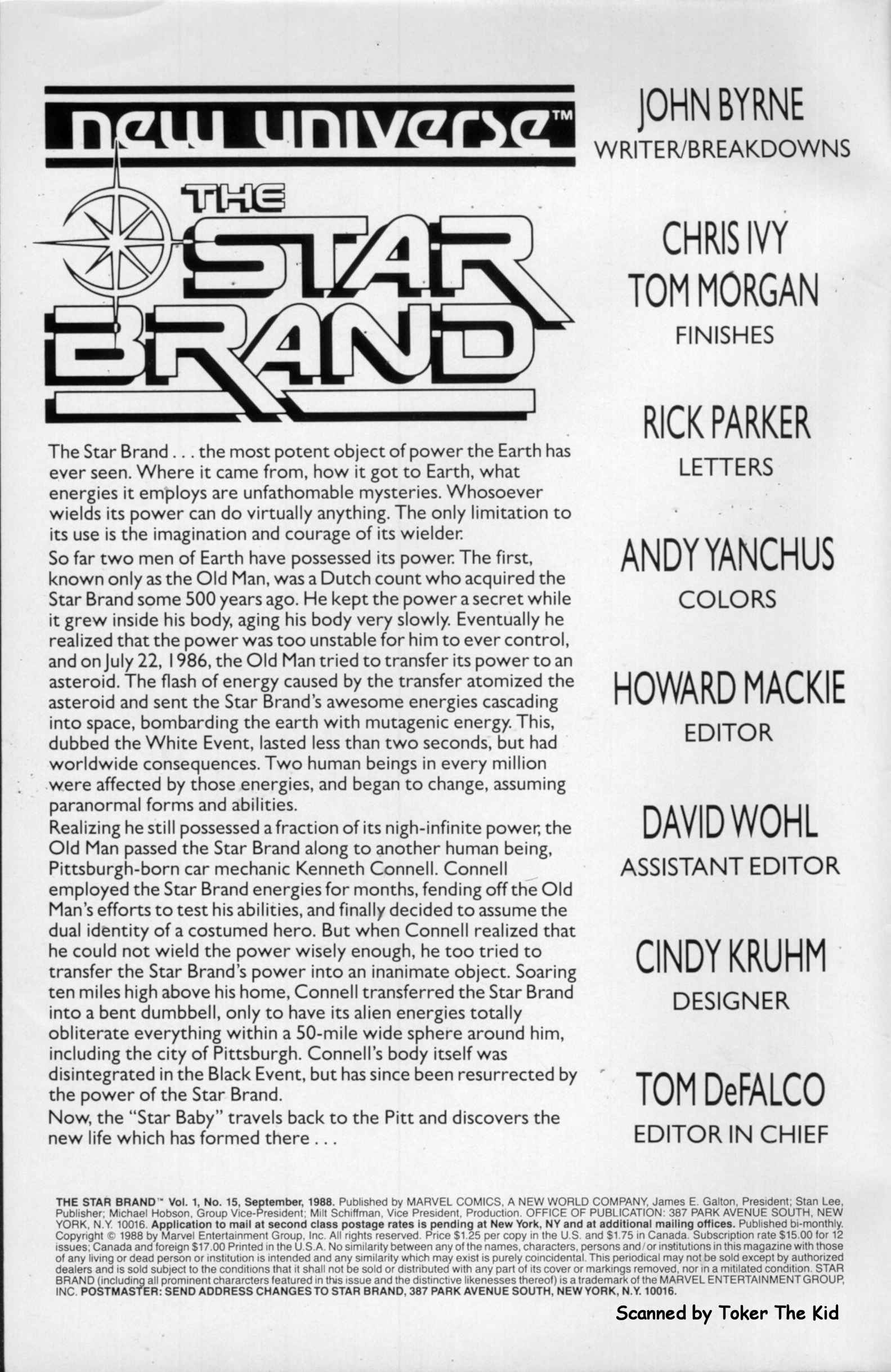 Read online Star Brand comic -  Issue #15 - 2