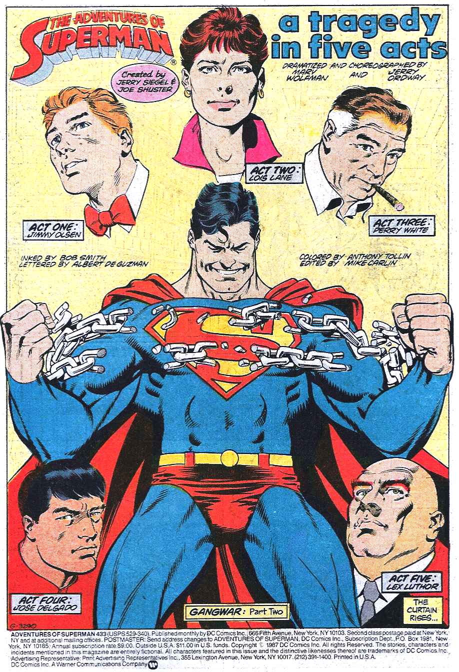 Read online Adventures of Superman (1987) comic -  Issue #433 - 2