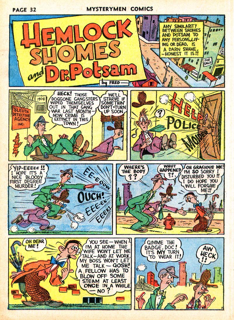 Read online Mystery Men Comics comic -  Issue #4 - 34