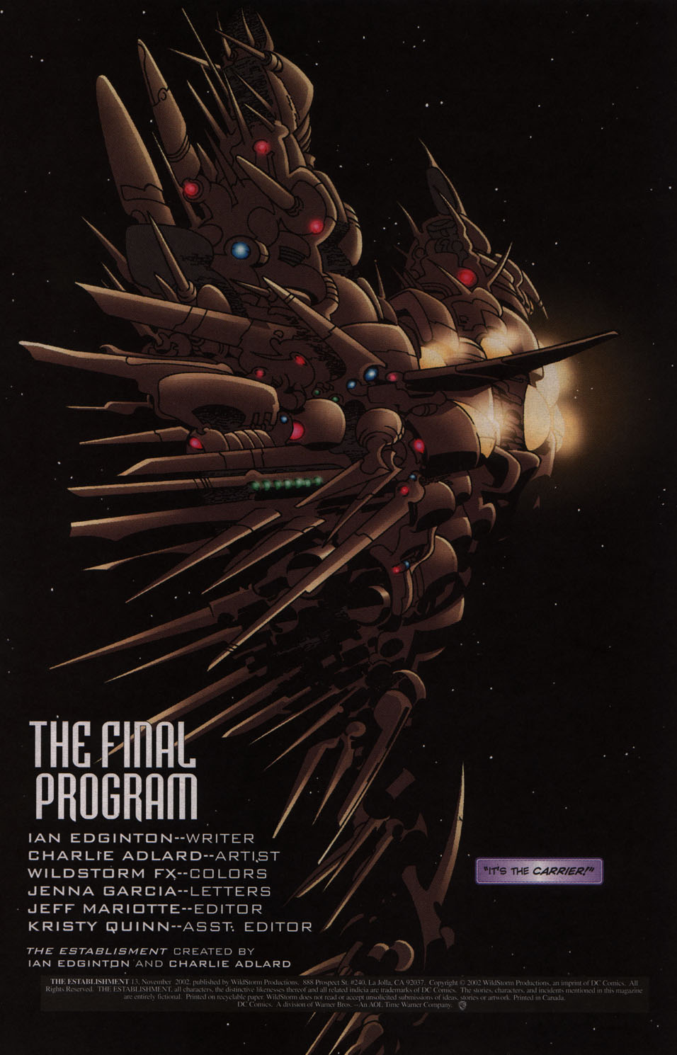 Read online The Establishment comic -  Issue #13 - 2