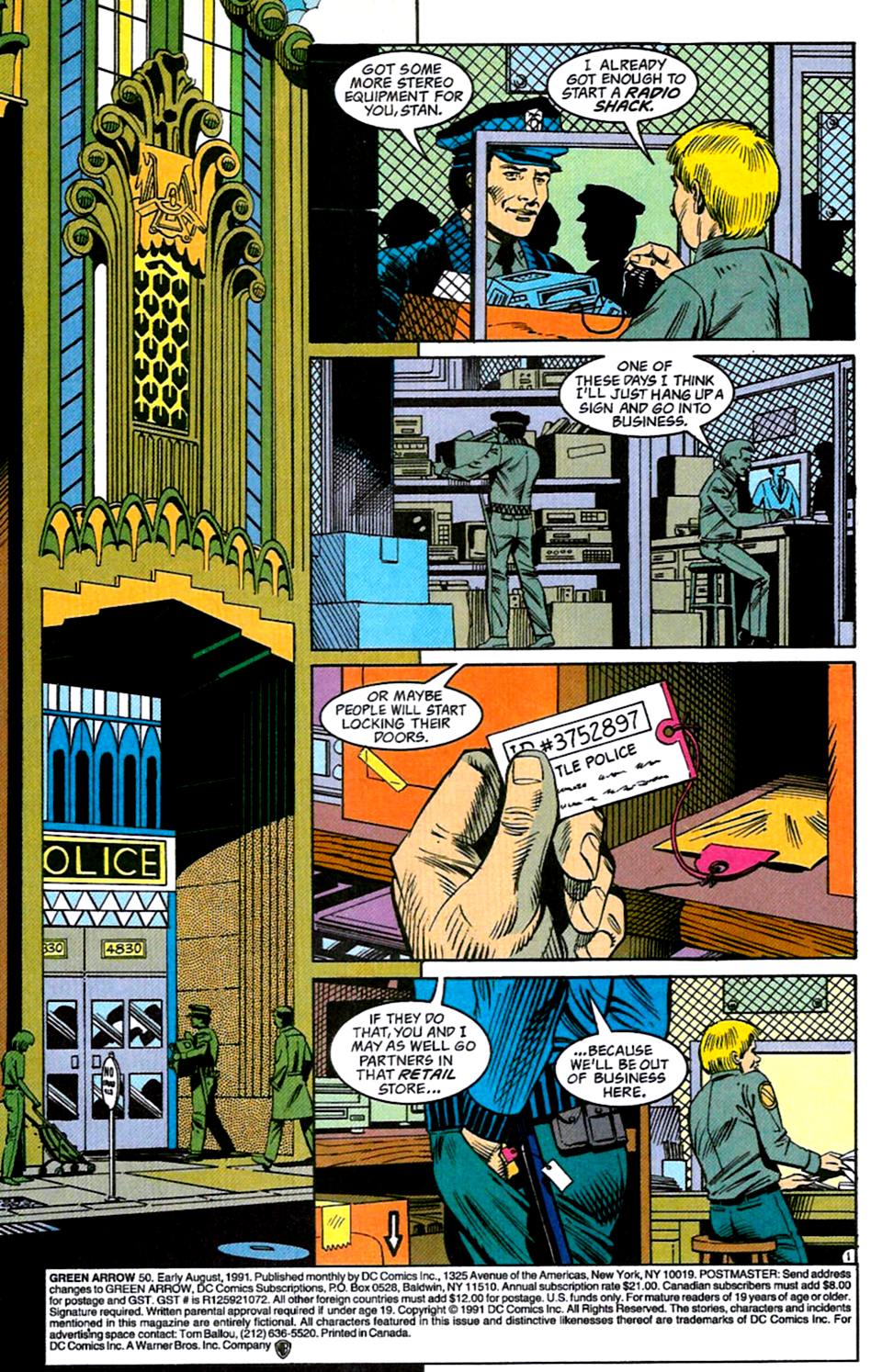 Read online Green Arrow (1988) comic -  Issue #50 - 2
