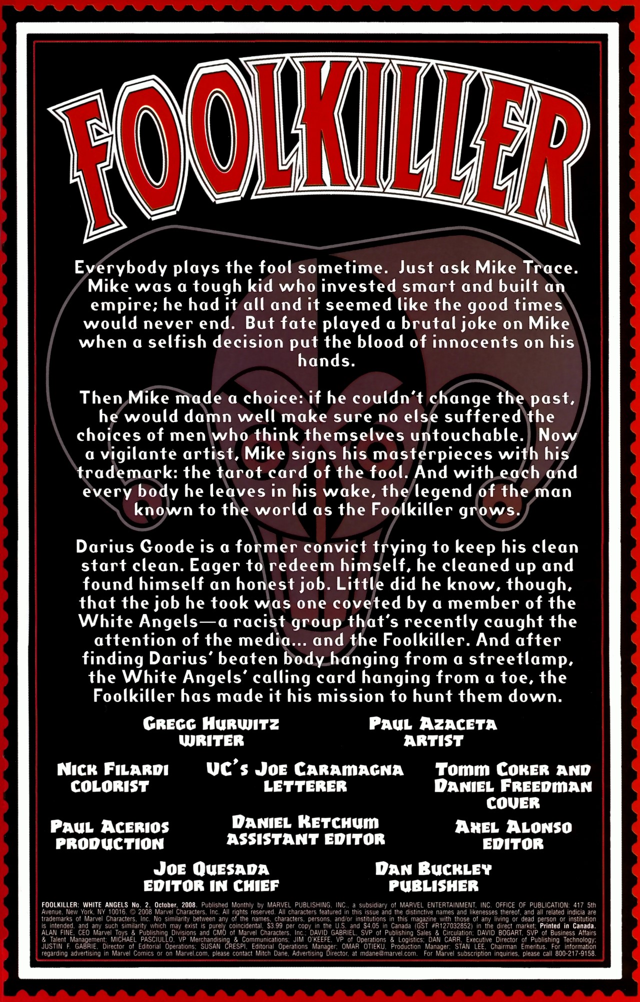 Read online Foolkiller: White Angels comic -  Issue #2 - 2