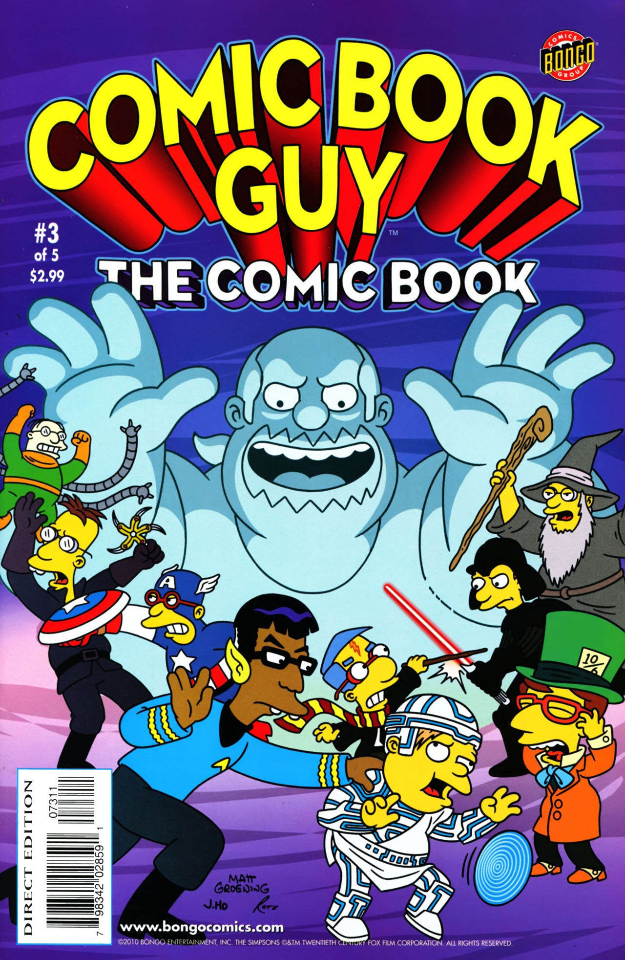 Read online Bongo Comics presents Comic Book Guy: The Comic Book comic -  Issue #3 - 1